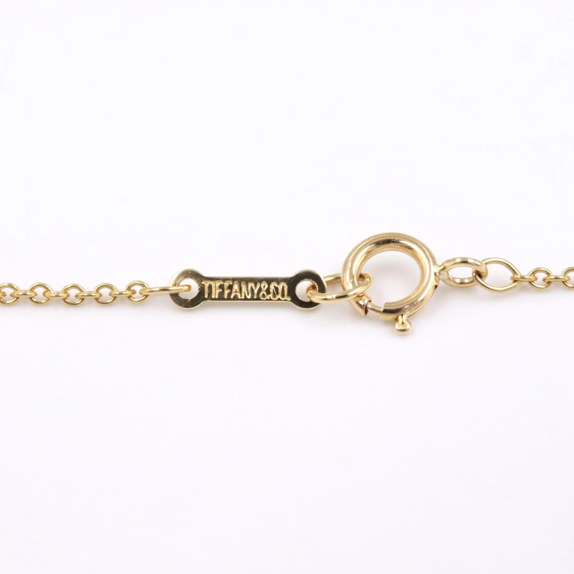 Double Loop Pendant Necklace 18K Yellow Gold - Image 4