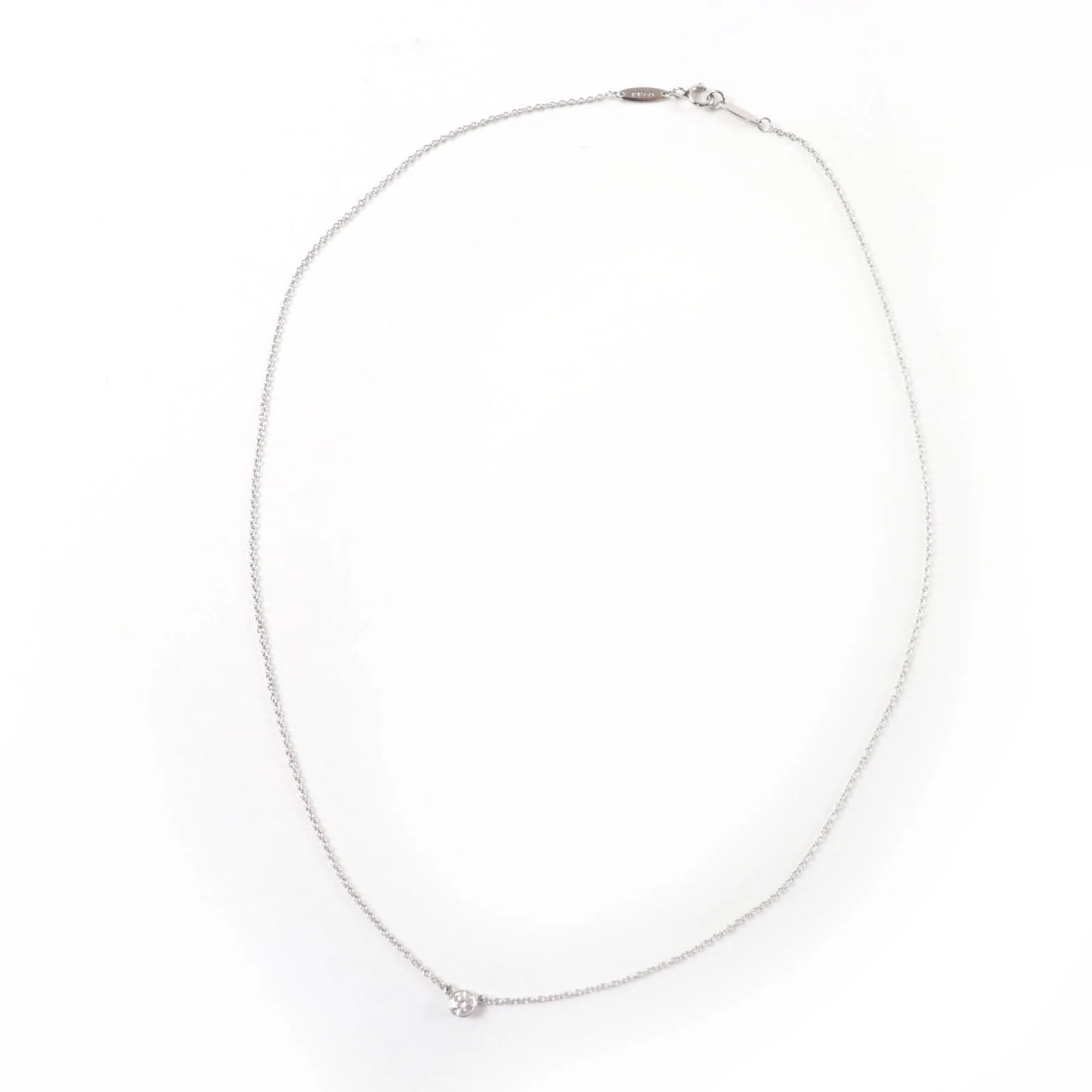 Elsa Peretti Diamond by the Yard Single Pendant Watch Platinum 41.3cm - Image 2