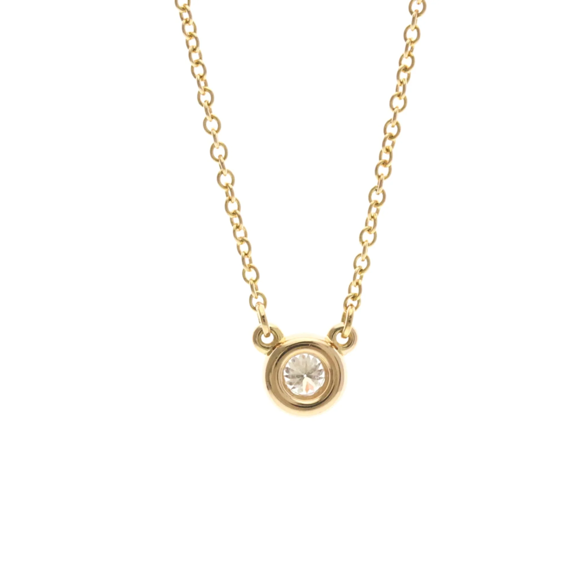 Elsa Peretti Diamonds By The Yard Pendant Necklace 18K Rose Gold and Diamond - Image 2