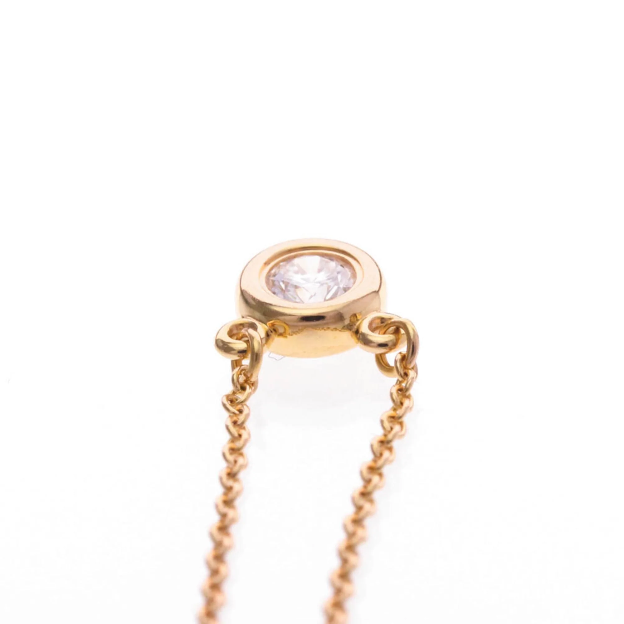 Elsa Peretti Diamonds By The Yard Pendant Necklace 18K Rose Gold and Diamond - Image 6