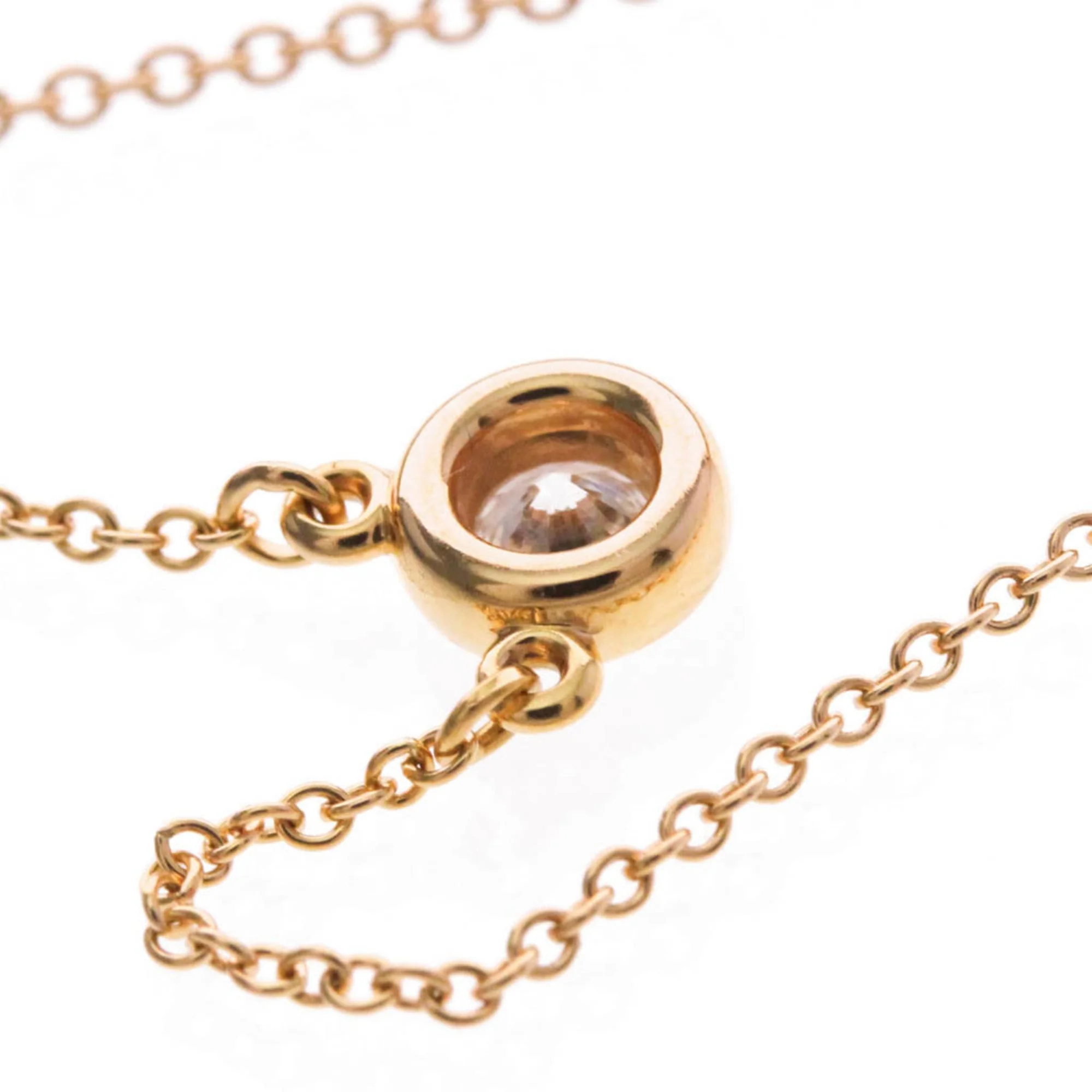 Elsa Peretti Diamonds By The Yard Pendant Necklace 18K Rose Gold and Diamond - Image 8