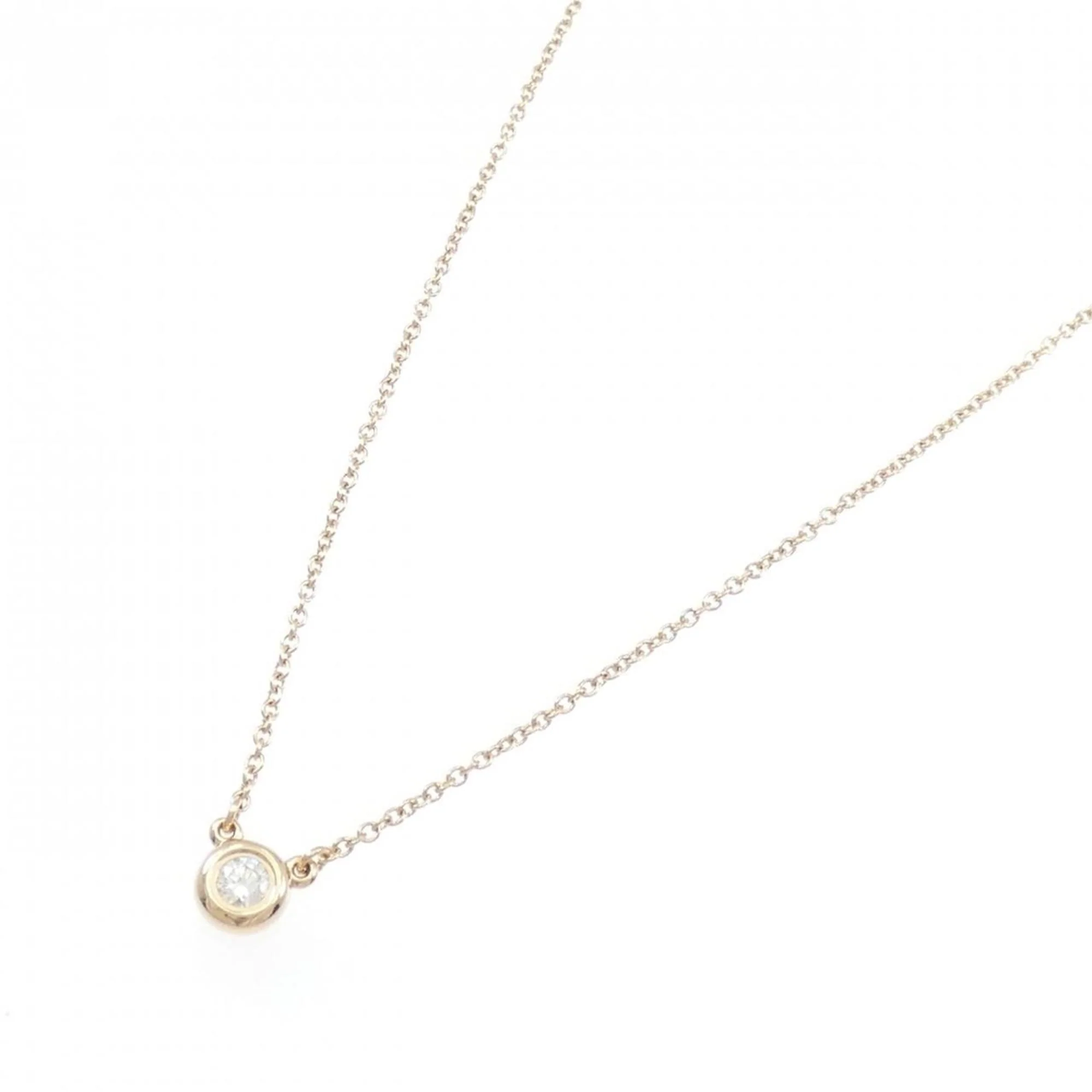 Elsa Peretti Diamonds By The Yard Pendant Necklace 18K Rose Gold and Diamond - Image 2