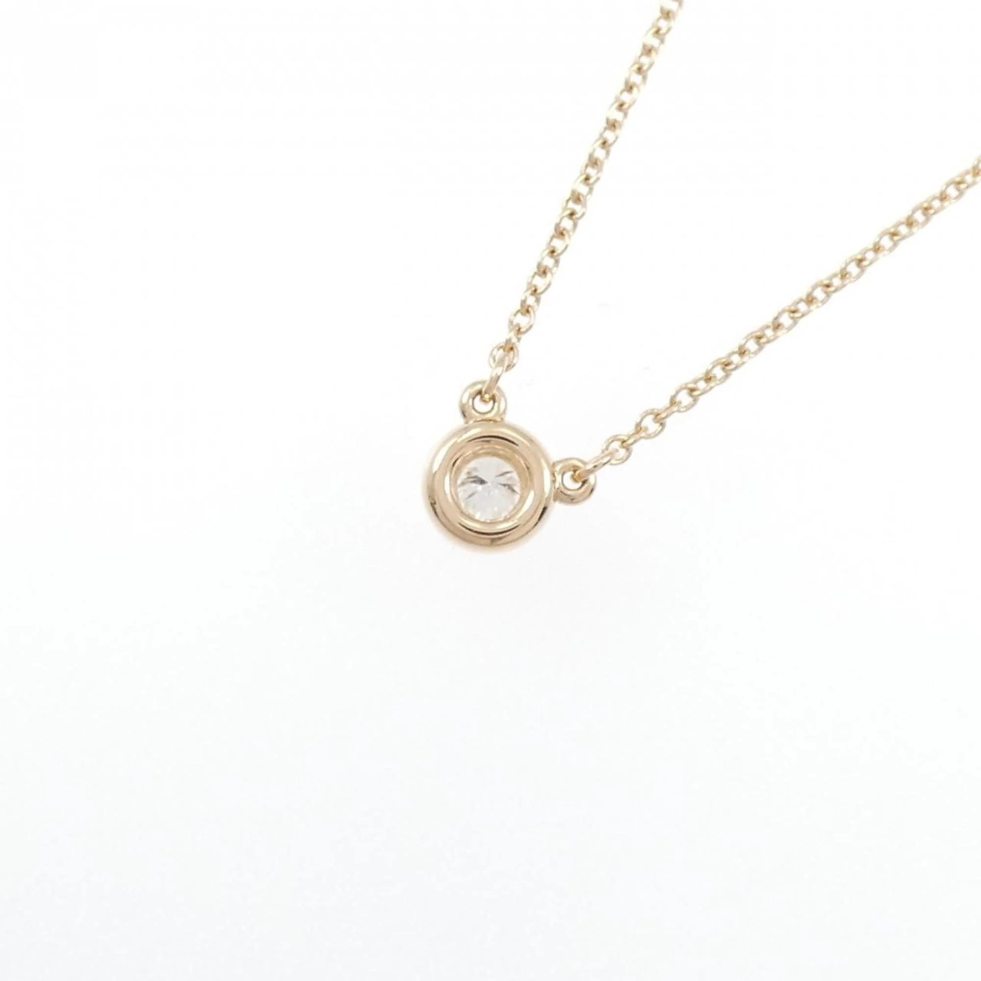 Elsa Peretti Diamonds By The Yard Pendant Necklace 18K Rose Gold and Diamond - Image 4