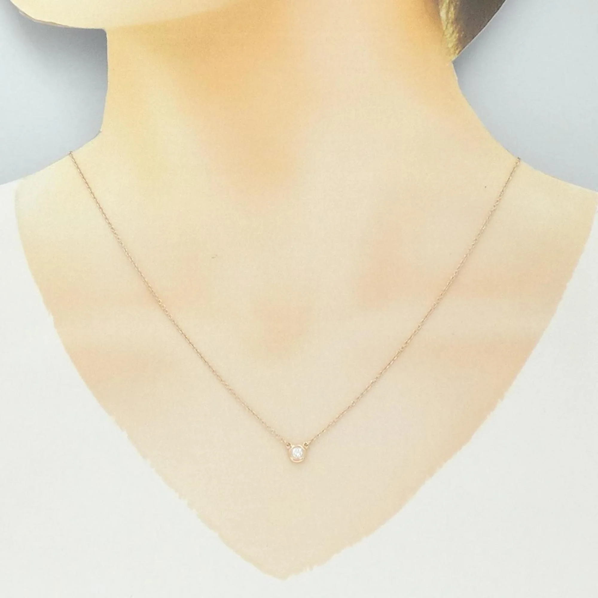 Elsa Peretti Diamonds By The Yard Pendant Necklace 18K Rose Gold and Diamond - Image 6