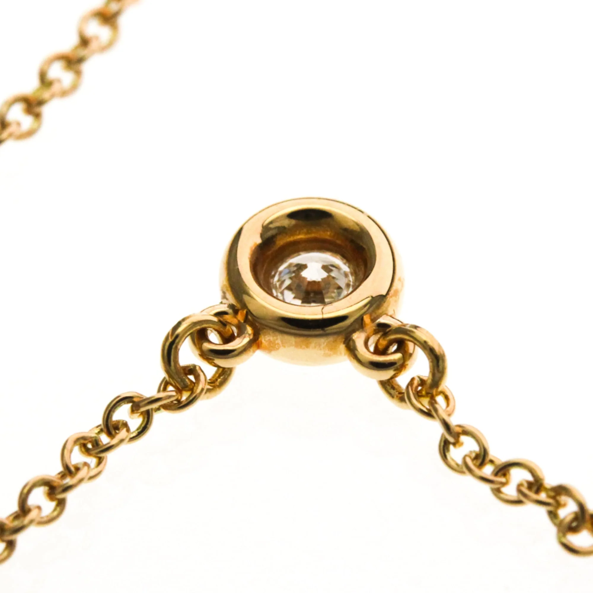 Elsa Peretti Diamonds By The Yard Pendant Necklace 18K Rose Gold and Diamond - Image 8