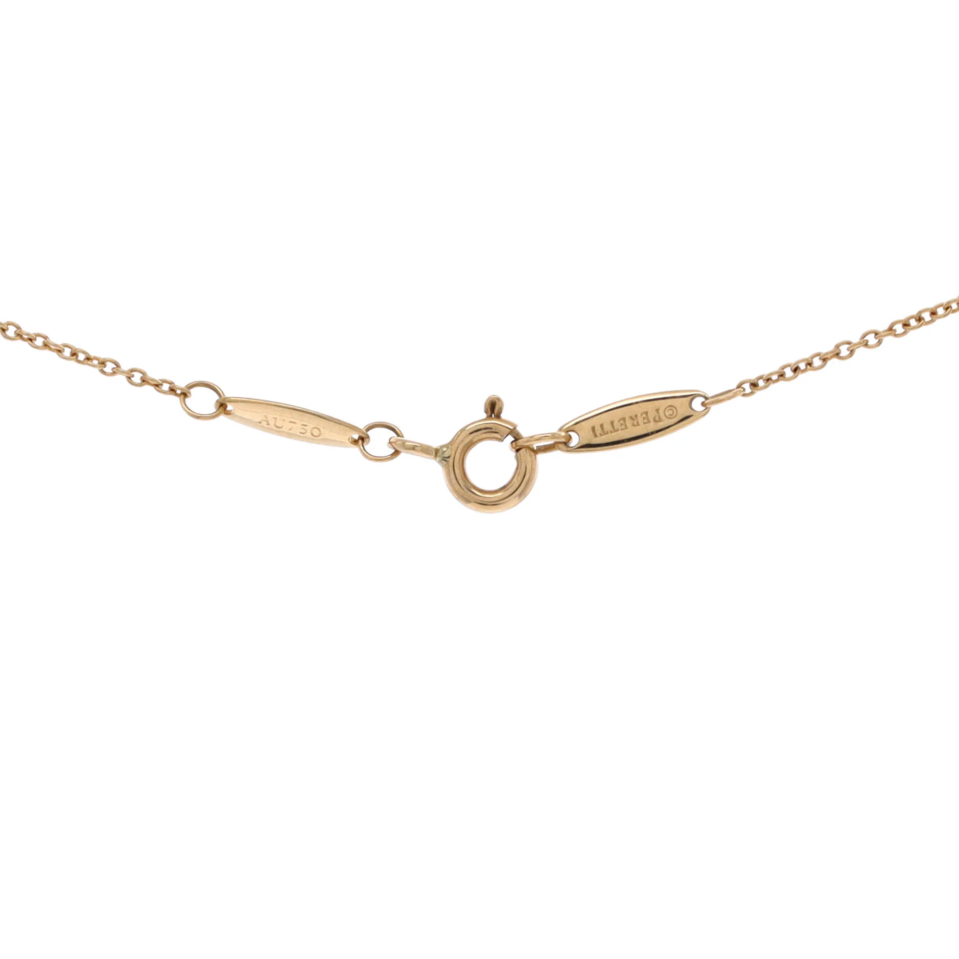 Elsa Peretti Diamonds By The Yard Pendant Necklace 18K Yellow Gold and Diamond 0.10-0.19CT - Image 3