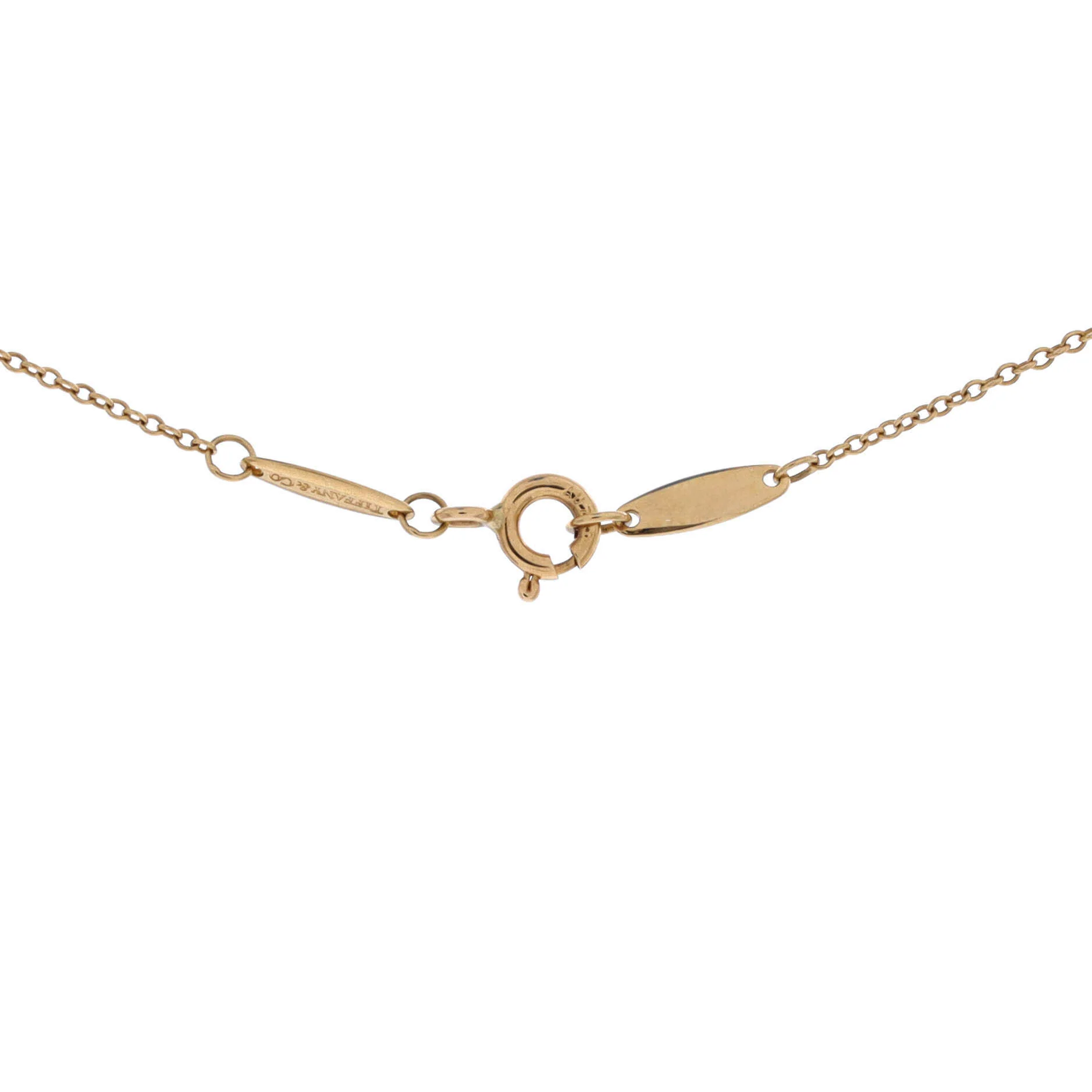 Elsa Peretti Diamonds By The Yard Pendant Necklace 18K Yellow Gold and Diamond 0.10-0.19CT - Image 3