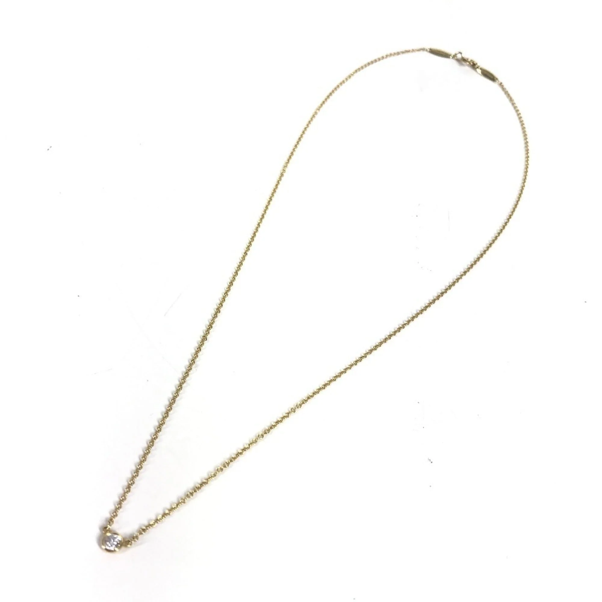 Elsa Peretti Diamonds By The Yard Pendant Necklace 18K Yellow Gold and Diamond - Image 3