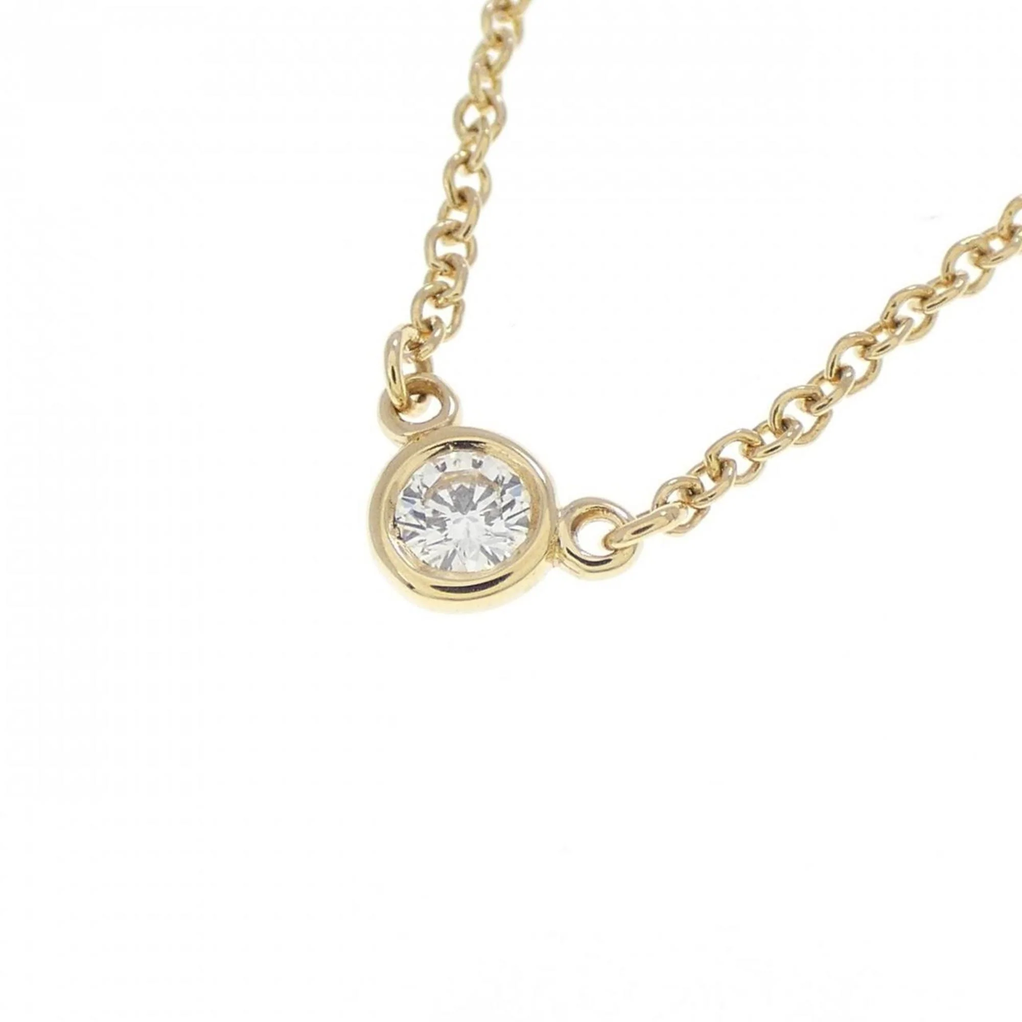 Elsa Peretti Diamonds By The Yard Pendant Necklace 18K Yellow Gold and Diamond - Image 3
