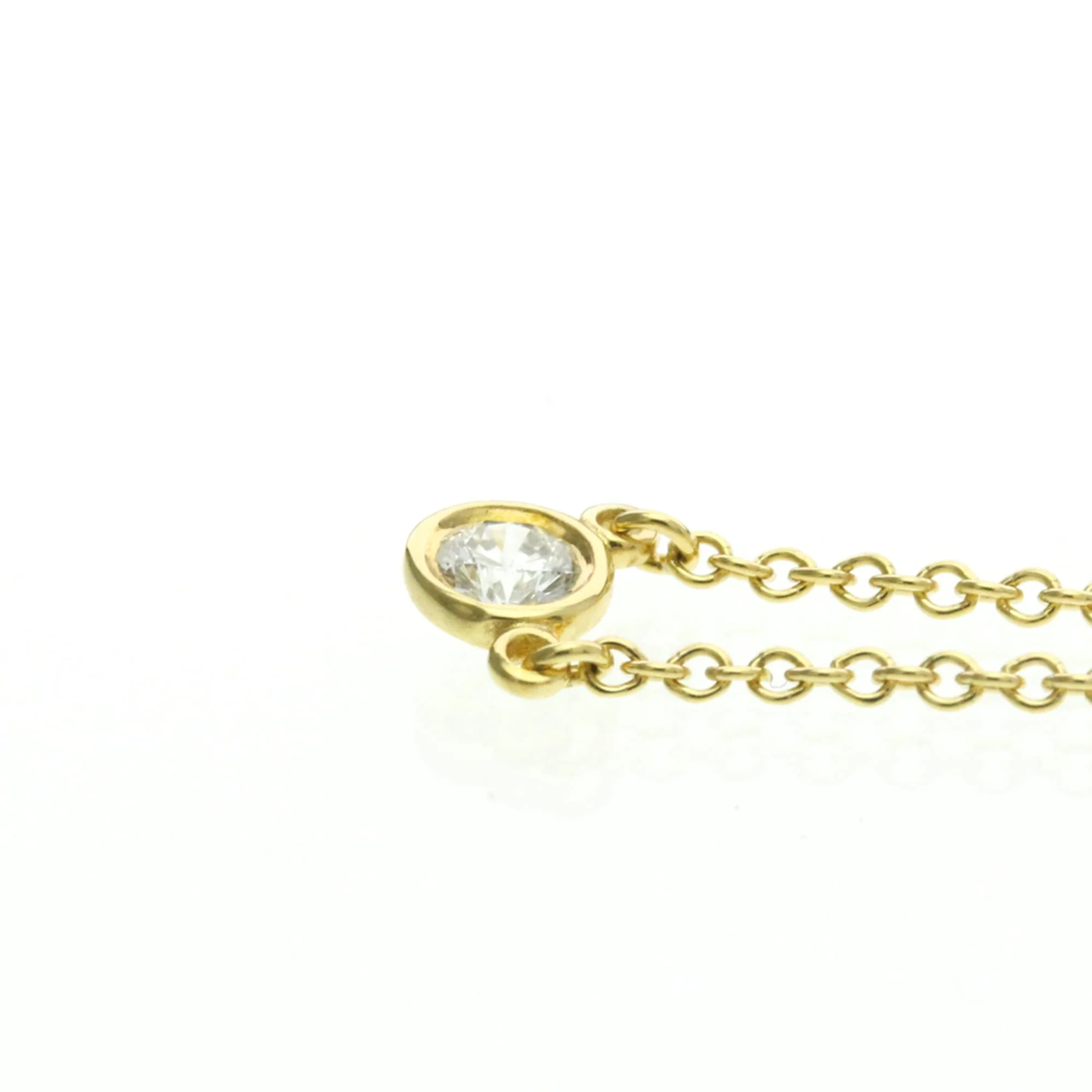 Elsa Peretti Diamonds By The Yard Pendant Necklace 18K Yellow Gold and Diamond - Image 3