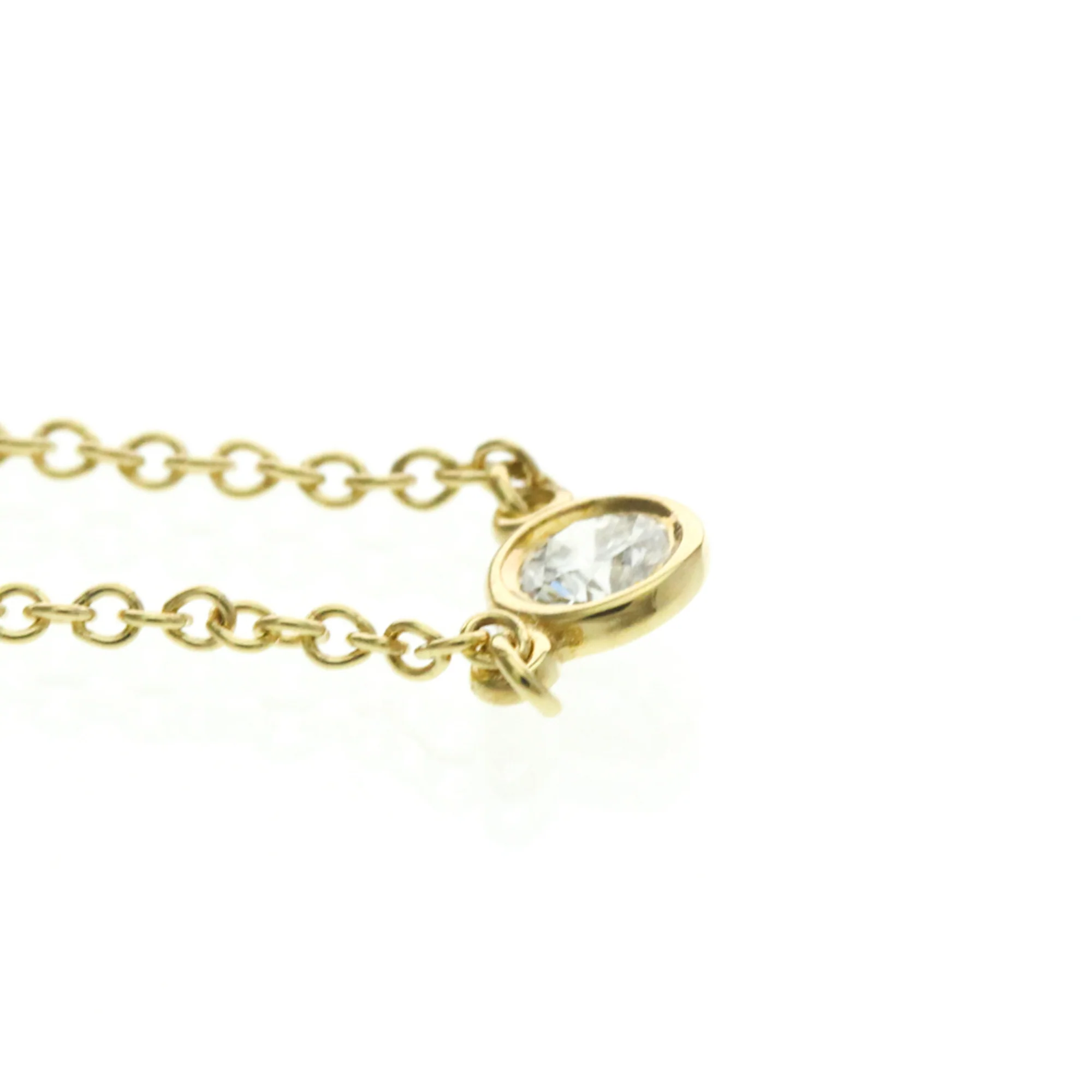 Elsa Peretti Diamonds By The Yard Pendant Necklace 18K Yellow Gold and Diamond - Image 4