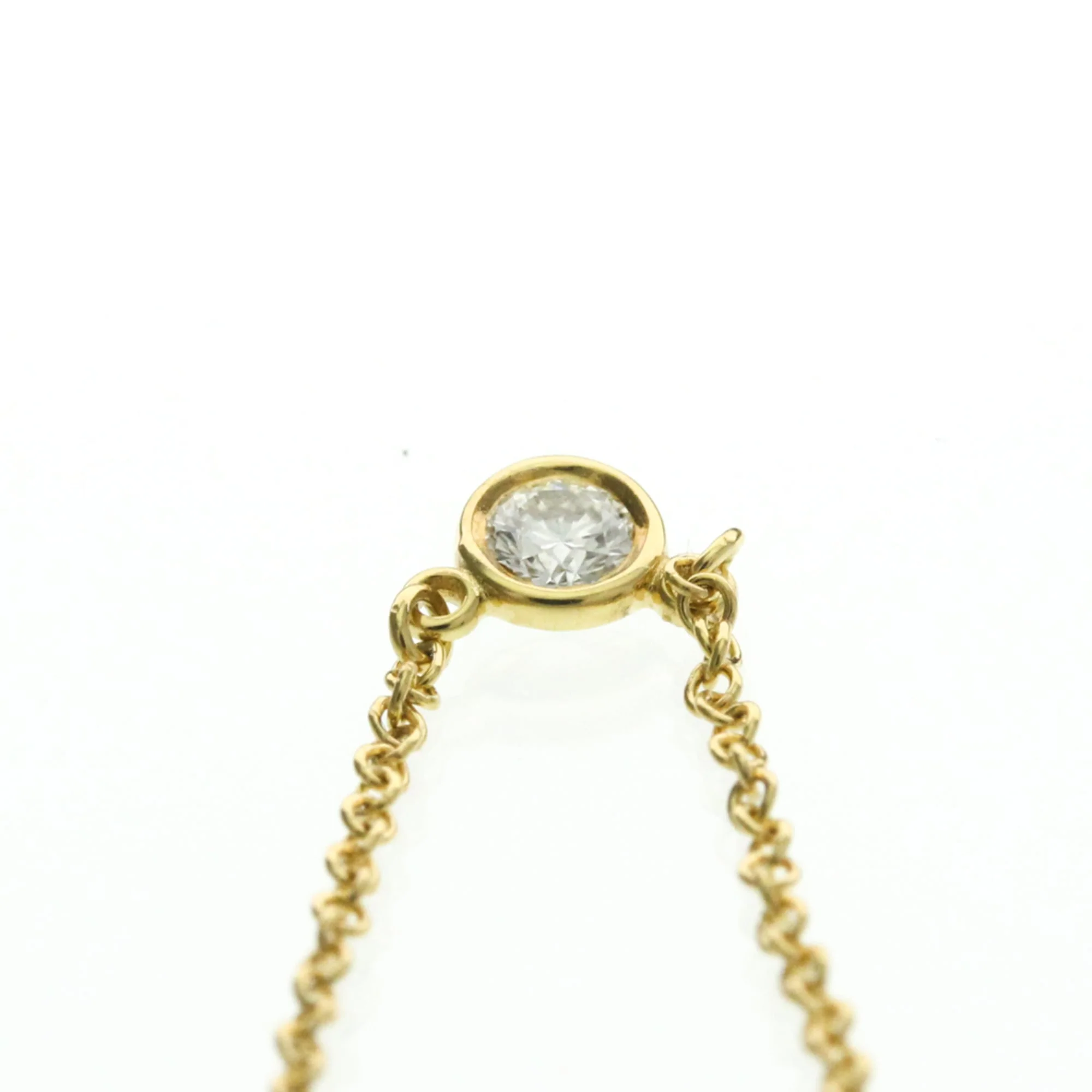 Elsa Peretti Diamonds By The Yard Pendant Necklace 18K Yellow Gold and Diamond - Image 5