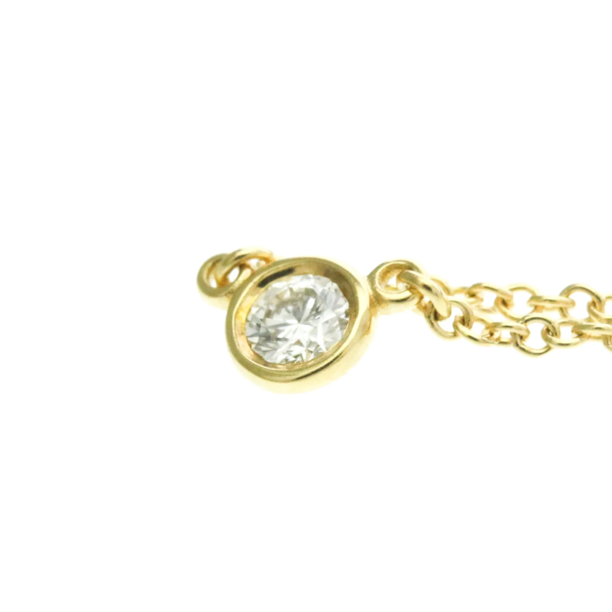 Elsa Peretti Diamonds By The Yard Pendant Necklace 18K Yellow Gold and Diamond - Image 7