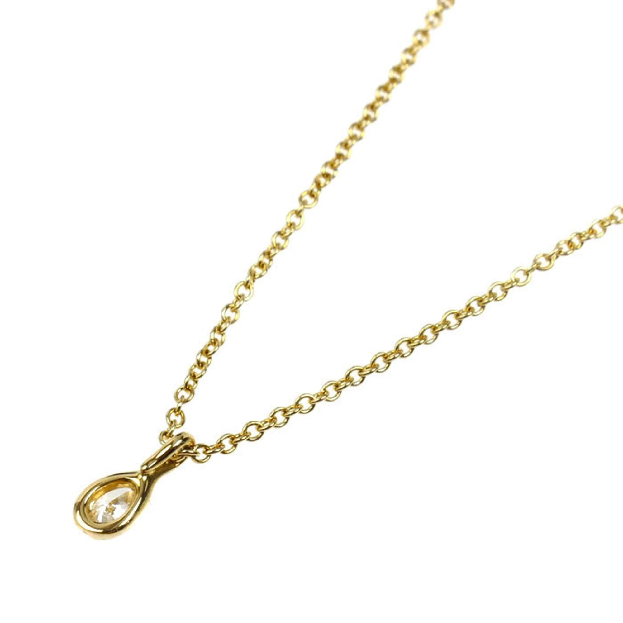 Elsa Peretti Diamonds By The Yard Pendant Necklace 18K Yellow Gold and Diamond - Image 3