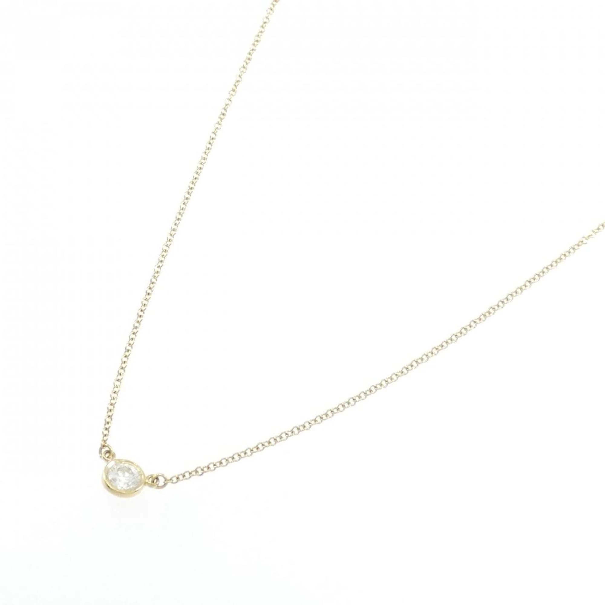 Elsa Peretti Diamonds By The Yard Pendant Necklace 18K Yellow Gold and Diamond - Image 2