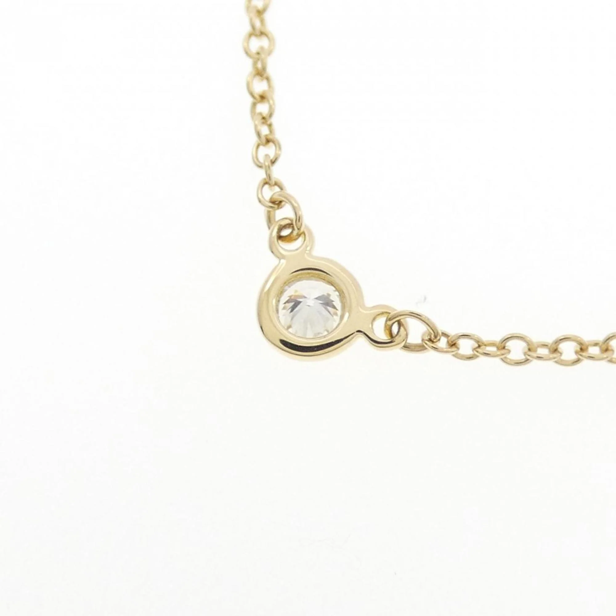 Elsa Peretti Diamonds By The Yard Pendant Necklace 18K Yellow Gold and Diamond - Image 4