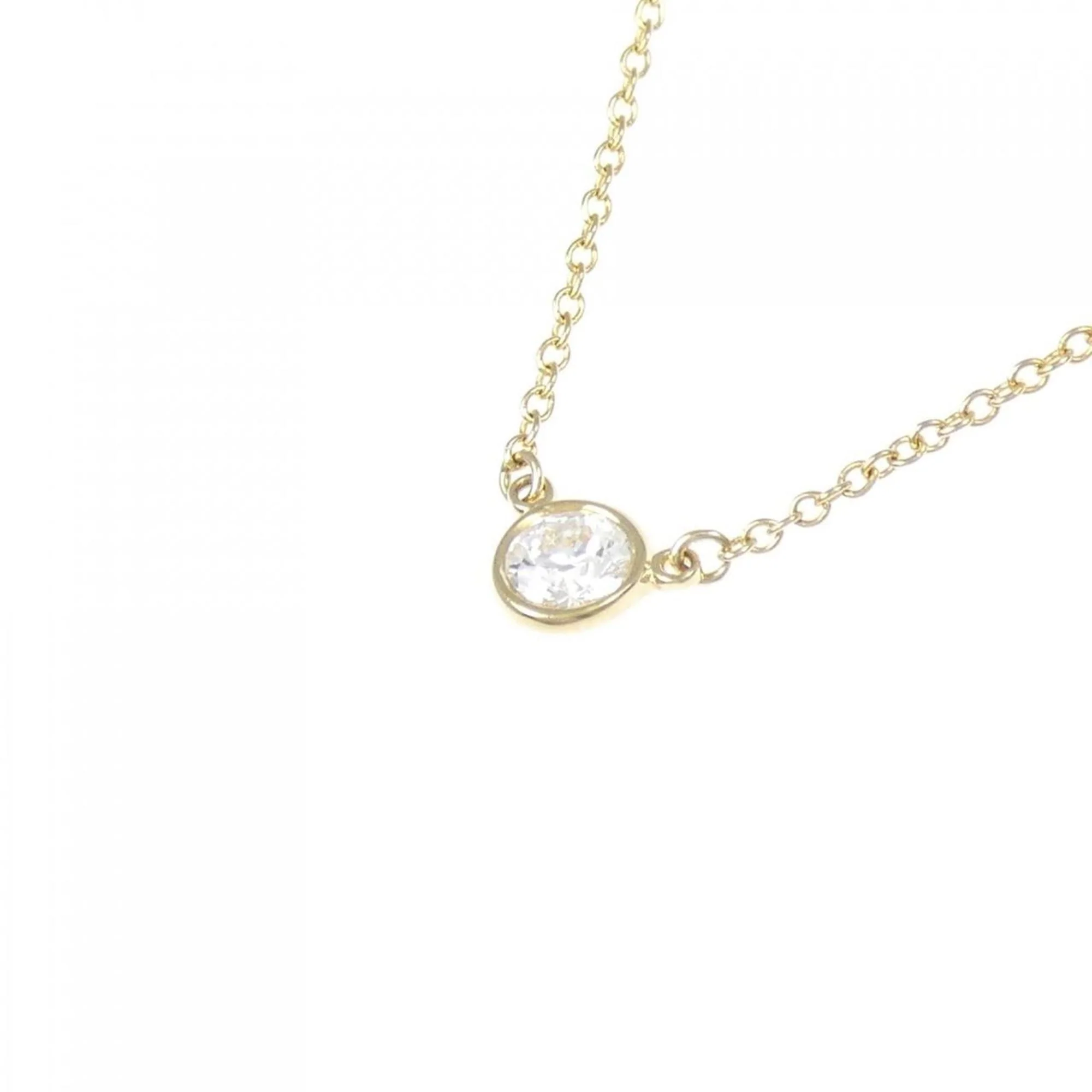 Elsa Peretti Diamonds By The Yard Pendant Necklace 18K Yellow Gold and Diamond - Image 3