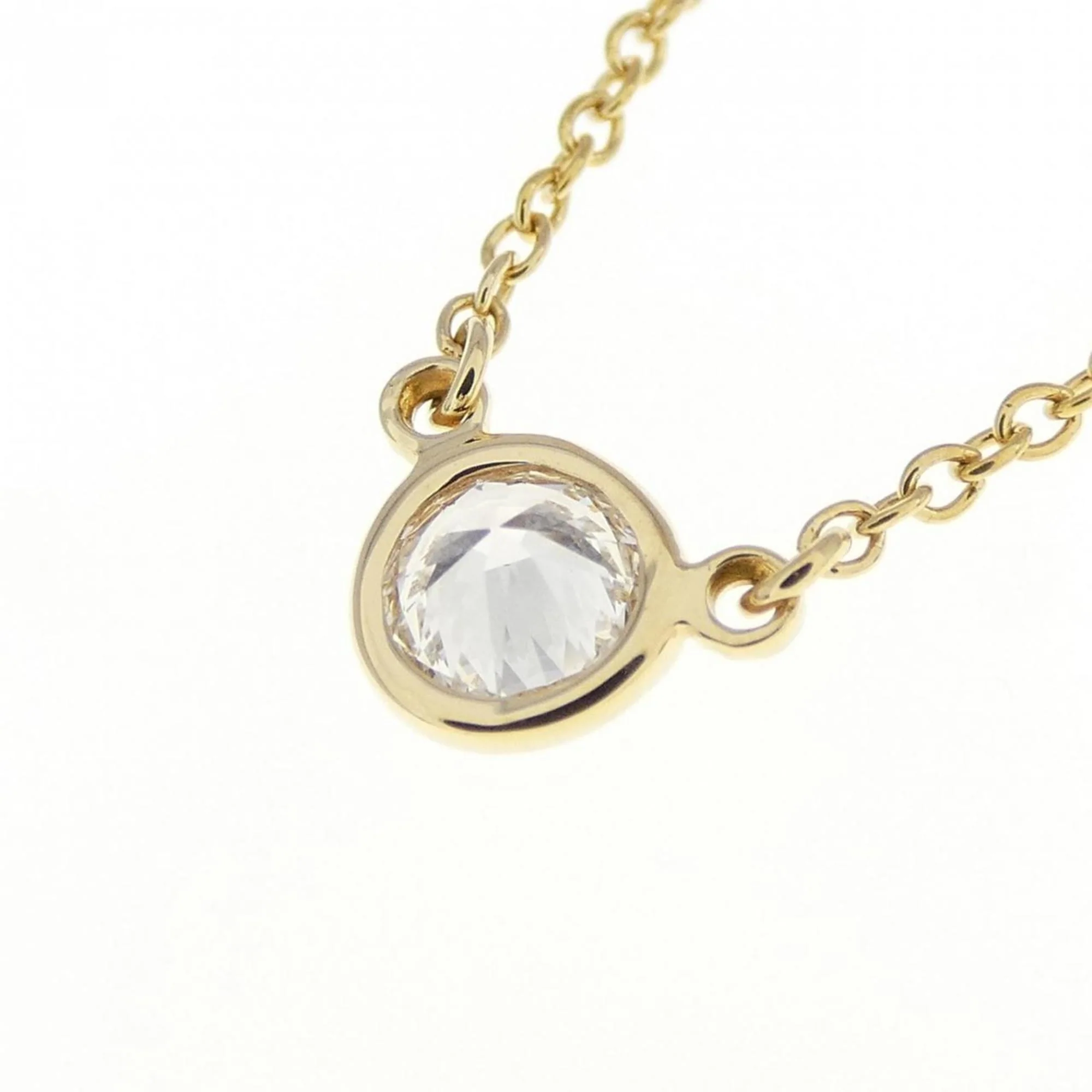 Elsa Peretti Diamonds By The Yard Pendant Necklace 18K Yellow Gold and Diamond - Image 4