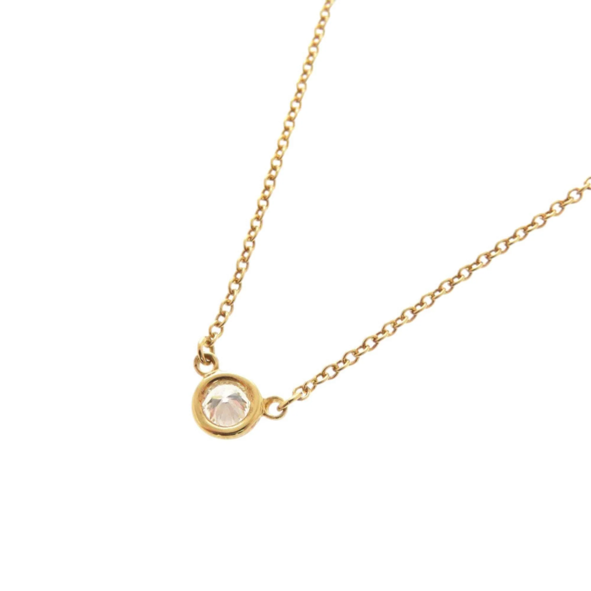 Elsa Peretti Diamonds By The Yard Pendant Necklace 18K Yellow Gold and Diamond - Image 2