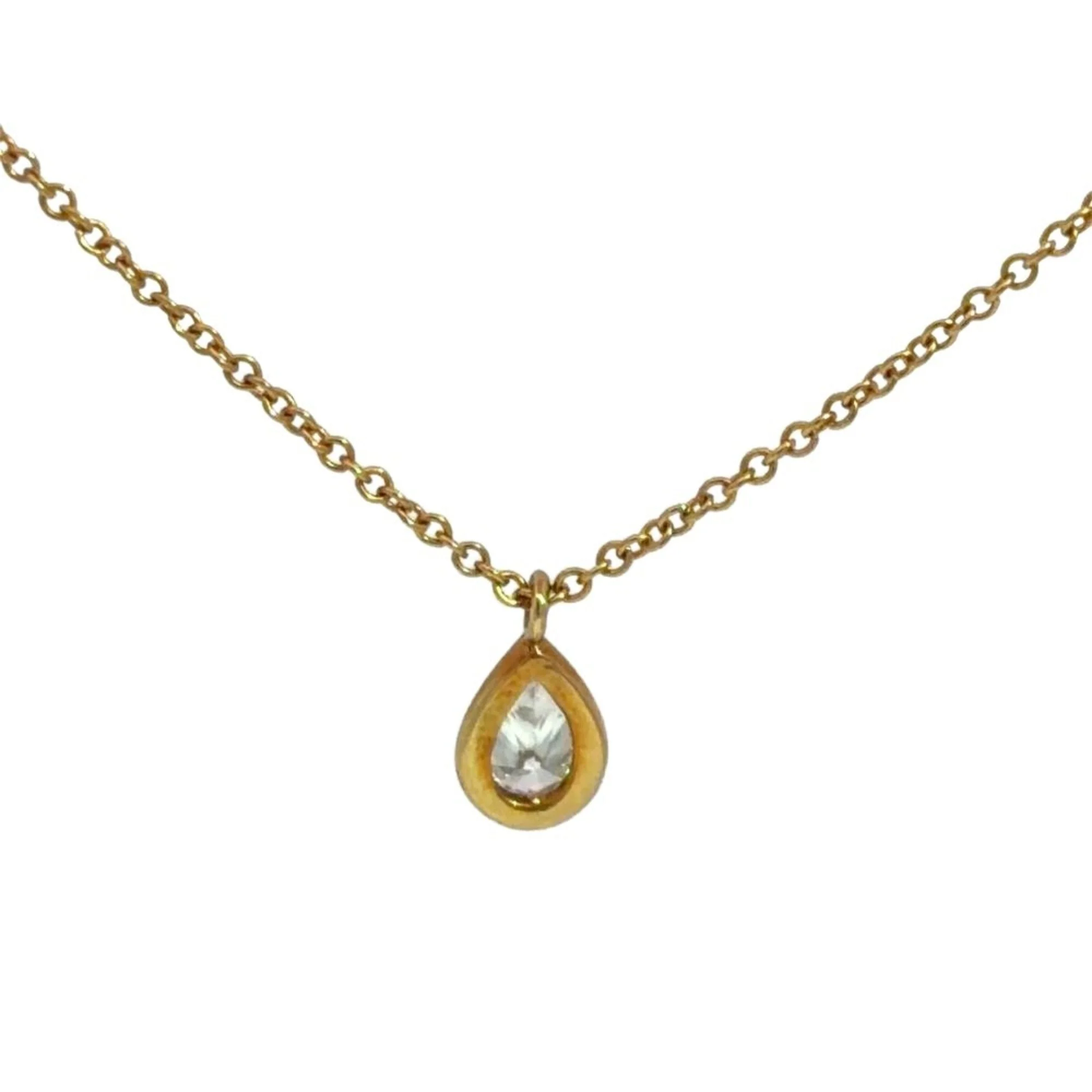Elsa Peretti Diamonds By The Yard Pendant Necklace 18K Yellow Gold and Diamond - Image 3