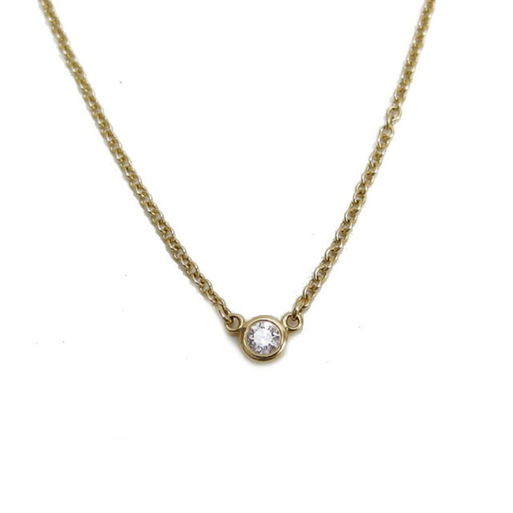 Elsa Peretti Diamonds By The Yard Pendant Necklace 18K Yellow Gold and Diamond - Image 2