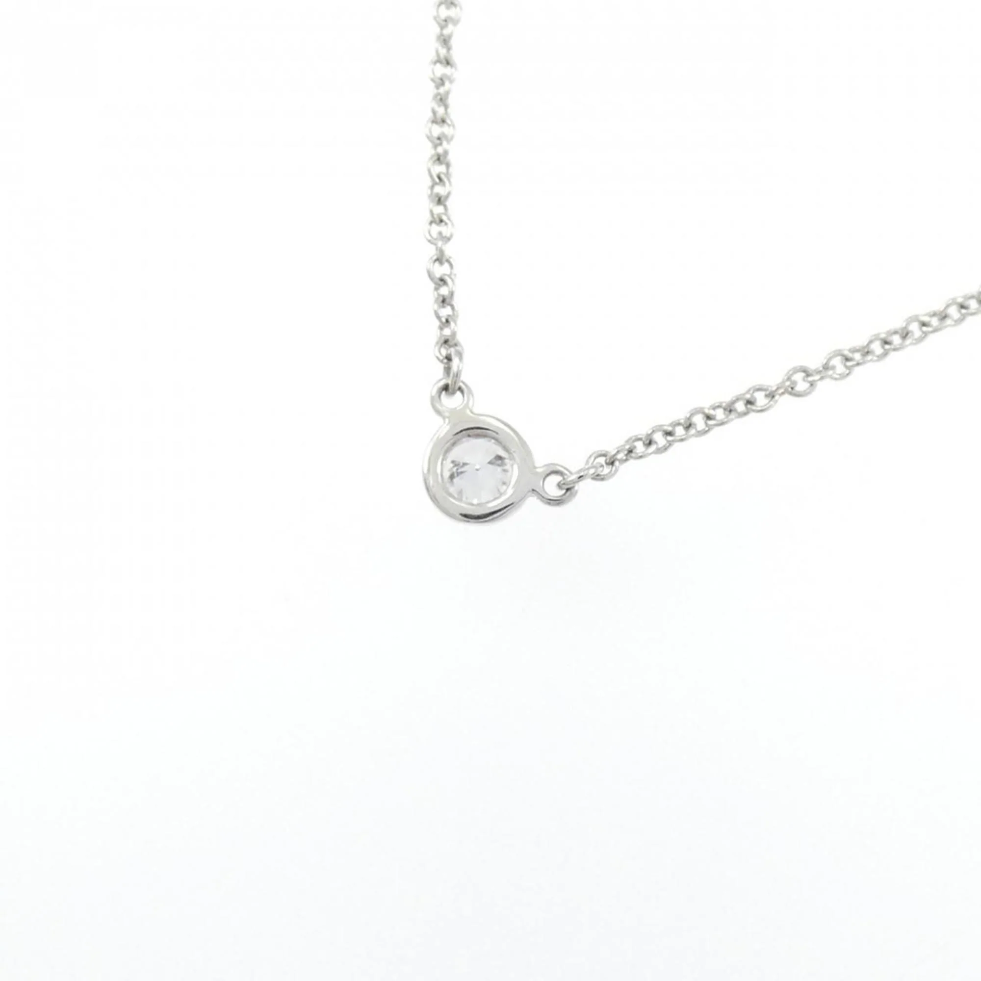 Elsa Peretti Diamonds By The Yard Pendant Necklace Platinum and Diamond - Image 4