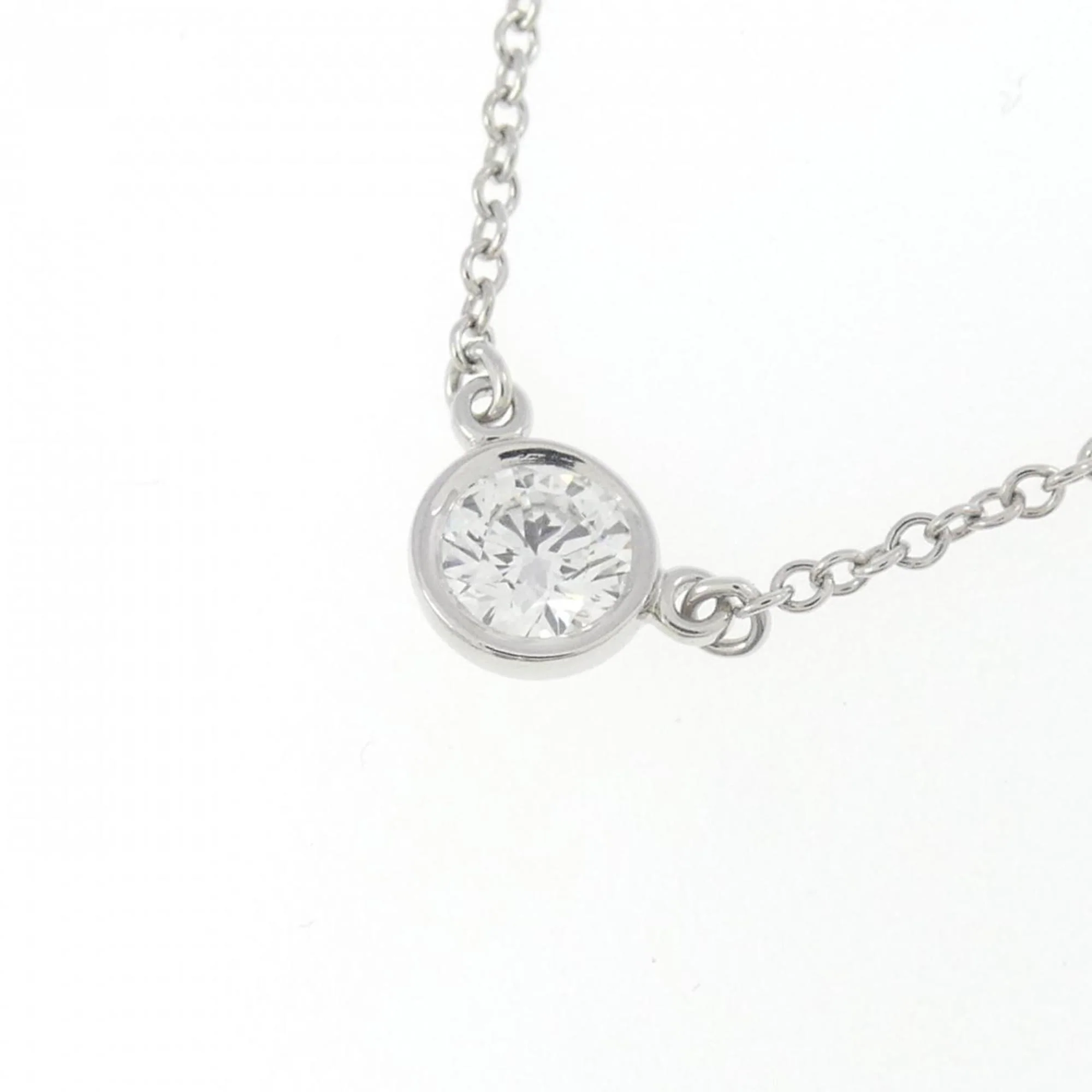Elsa Peretti Diamonds By The Yard Pendant Necklace Platinum and Diamond - Image 3