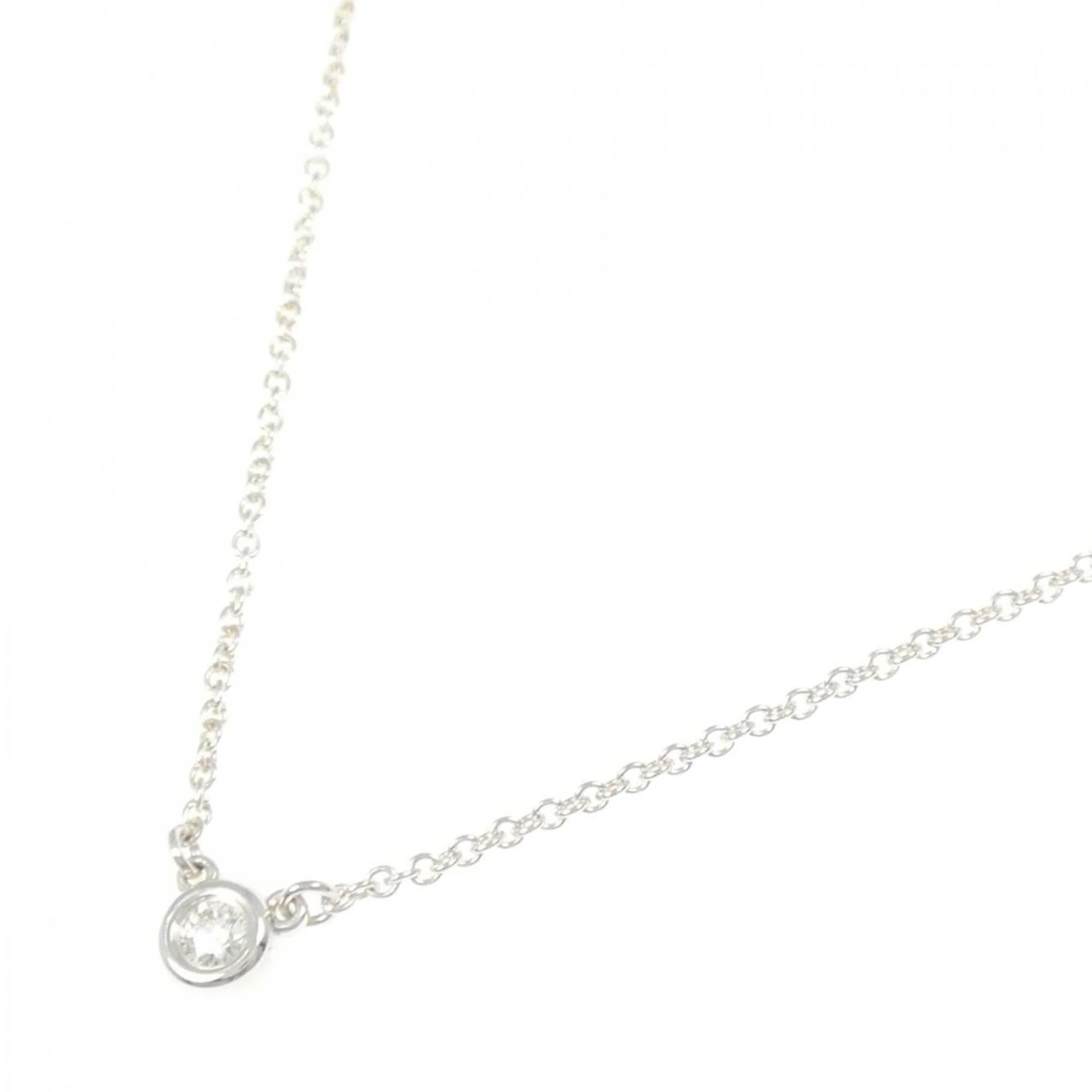 Elsa Peretti Diamonds By The Yard Pendant Necklace Sterling Silver and Diamond - Image 2
