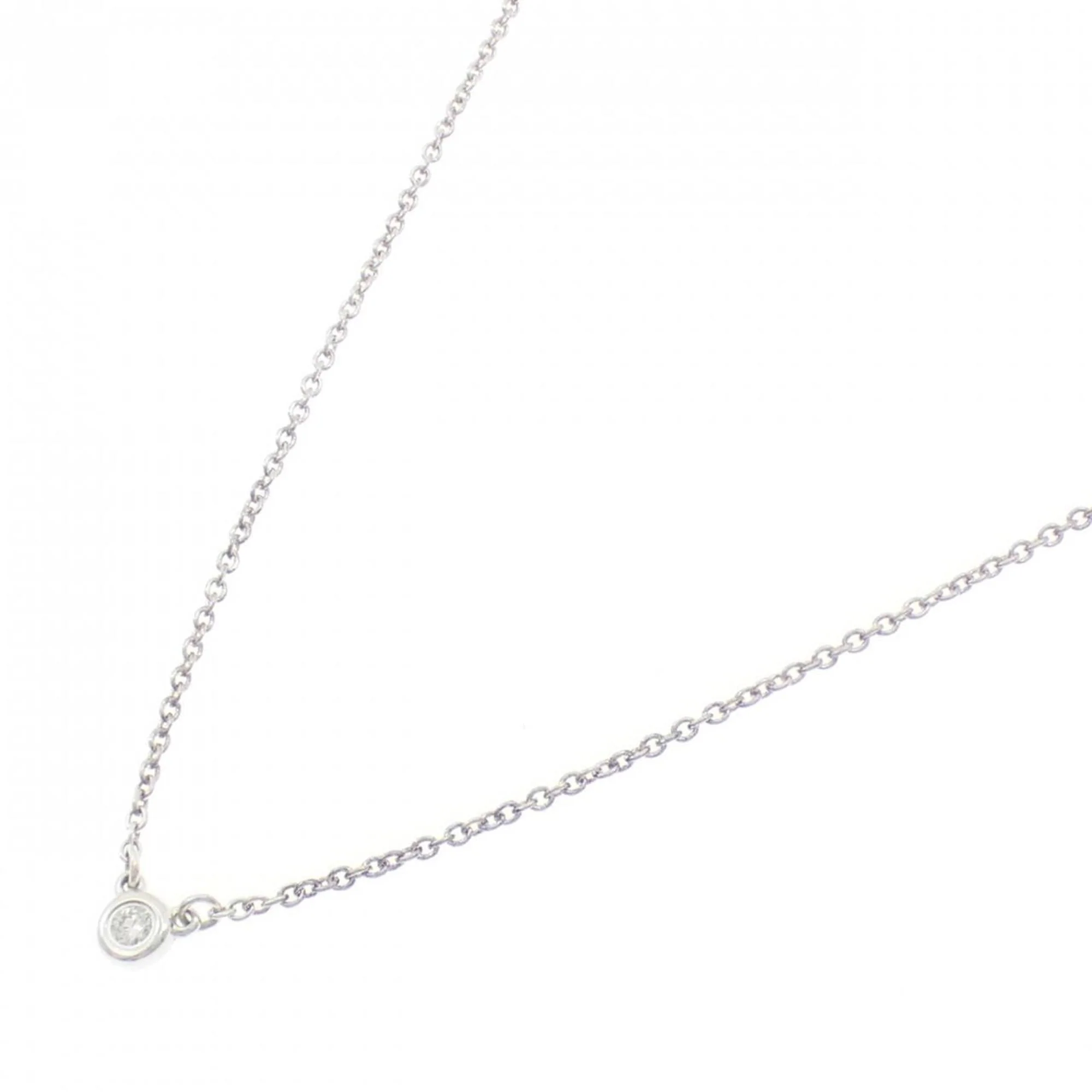 Elsa Peretti Diamonds By The Yard Pendant Necklace Sterling Silver and Diamond - Image 2