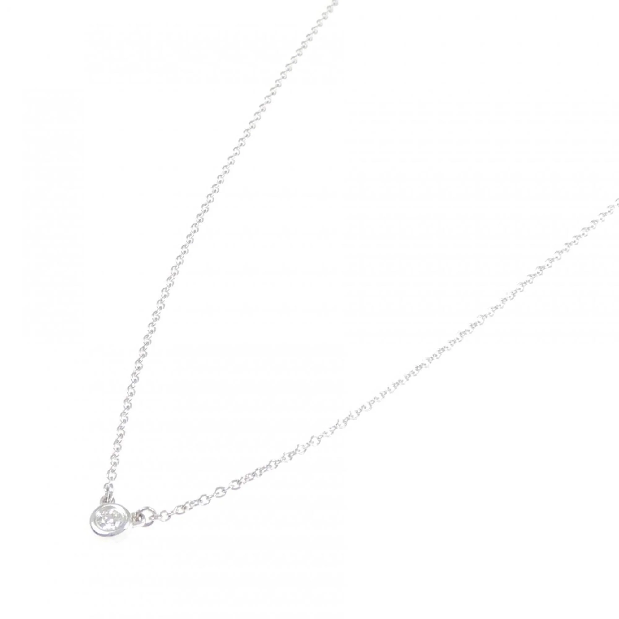 Elsa Peretti Diamonds By The Yard Pendant Necklace Sterling Silver and Diamond - Image 2