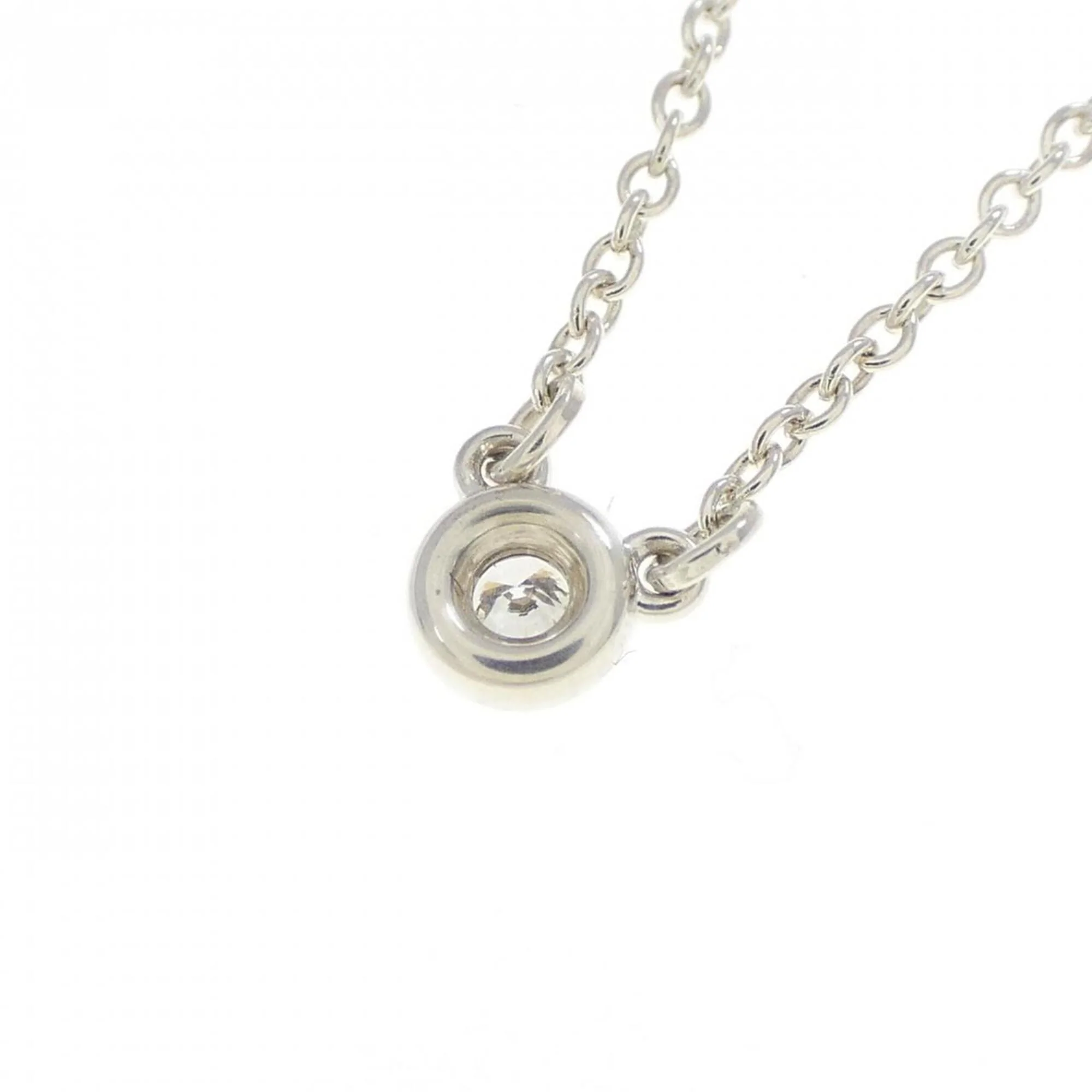 Elsa Peretti Diamonds By The Yard Pendant Necklace Sterling Silver and Diamond - Image 4