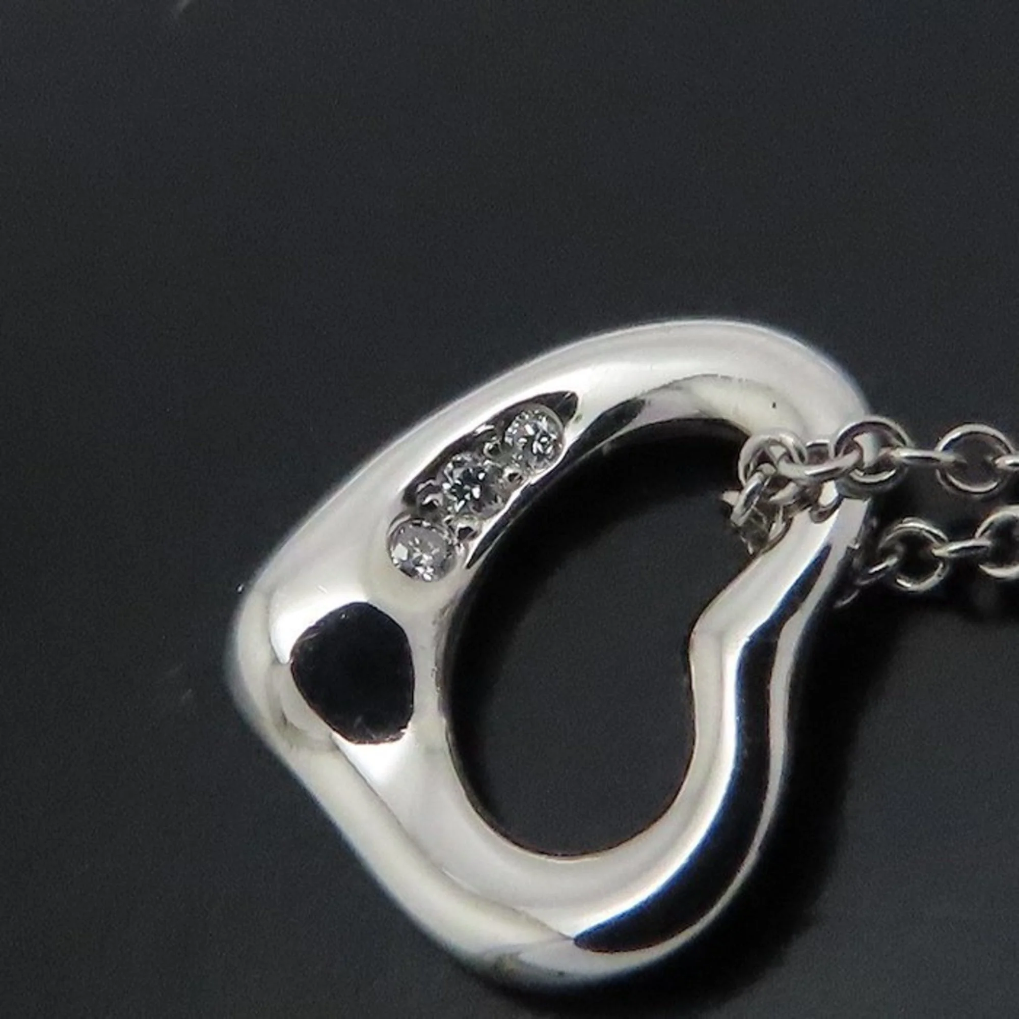 Elsa Peretti Pendant Necklace 18K Rose Gold and Platinum 10mm - Image 6