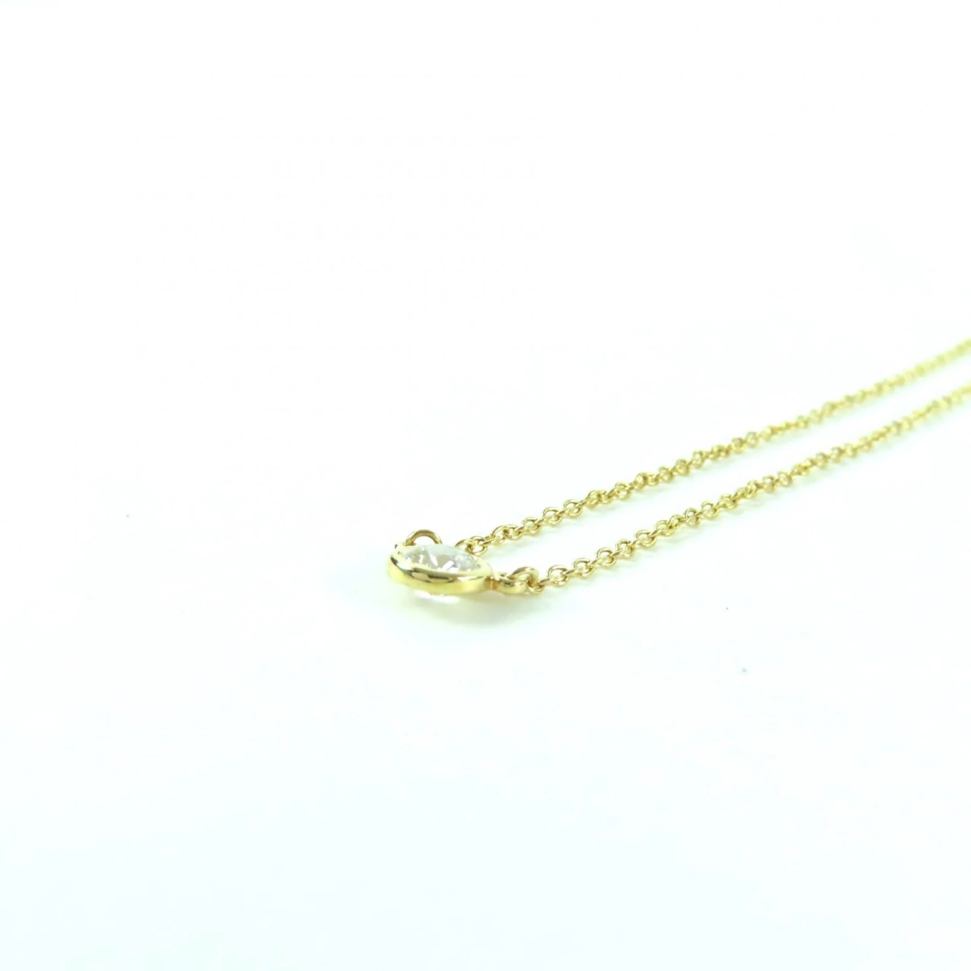 Elsa Peretti Pendant Necklace 18K Yellow Gold 0.4mm - Image 6
