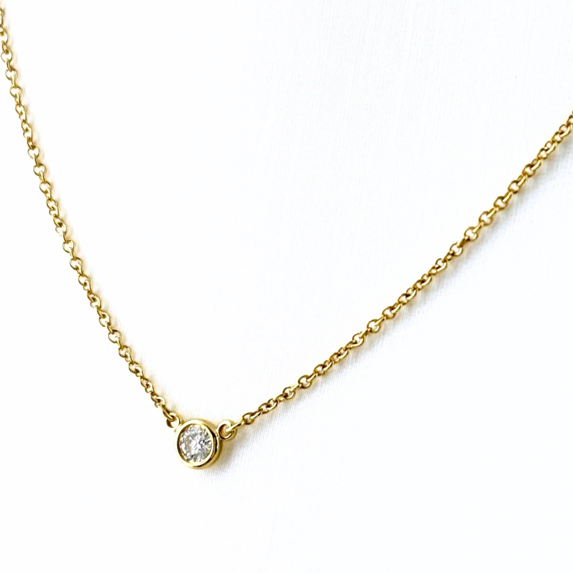 Elsa Peretti Pendant Necklace 18K Yellow Gold 4mm