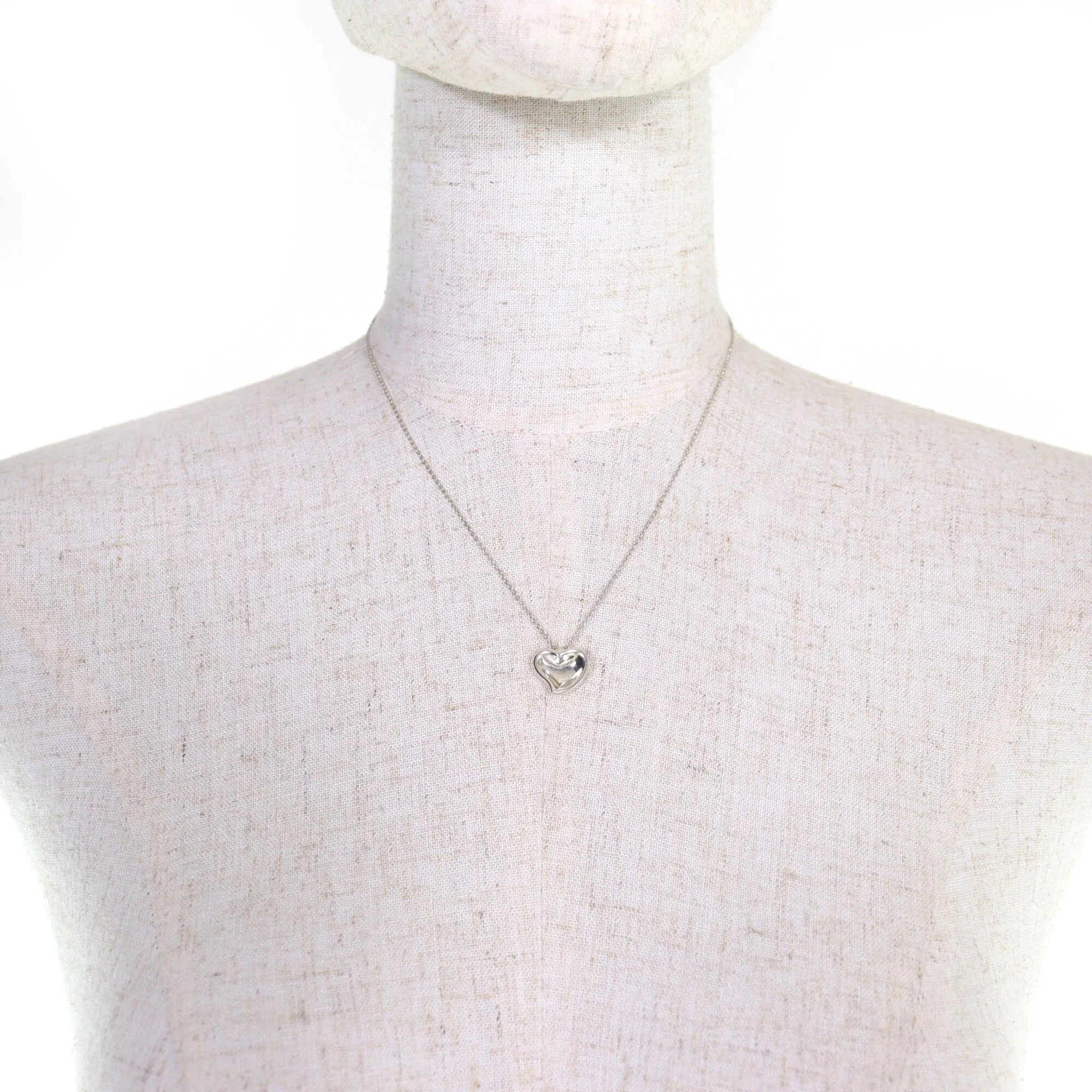 Elsa Peretti Pendant Necklace Sterling Silver 12mm - Image 3