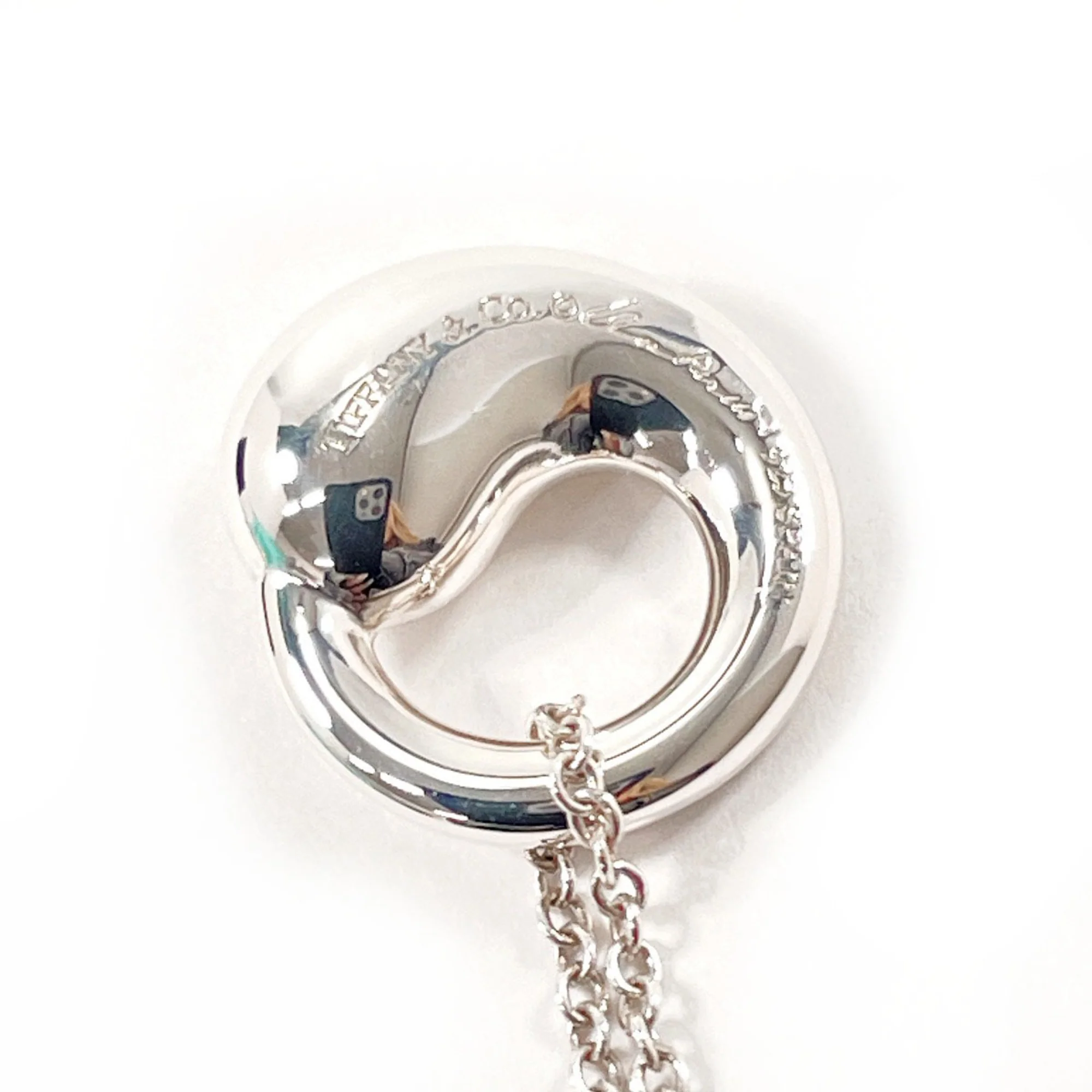 Elsa Peretti Pendant Necklace Sterling Silver 13.5mm - Image 4