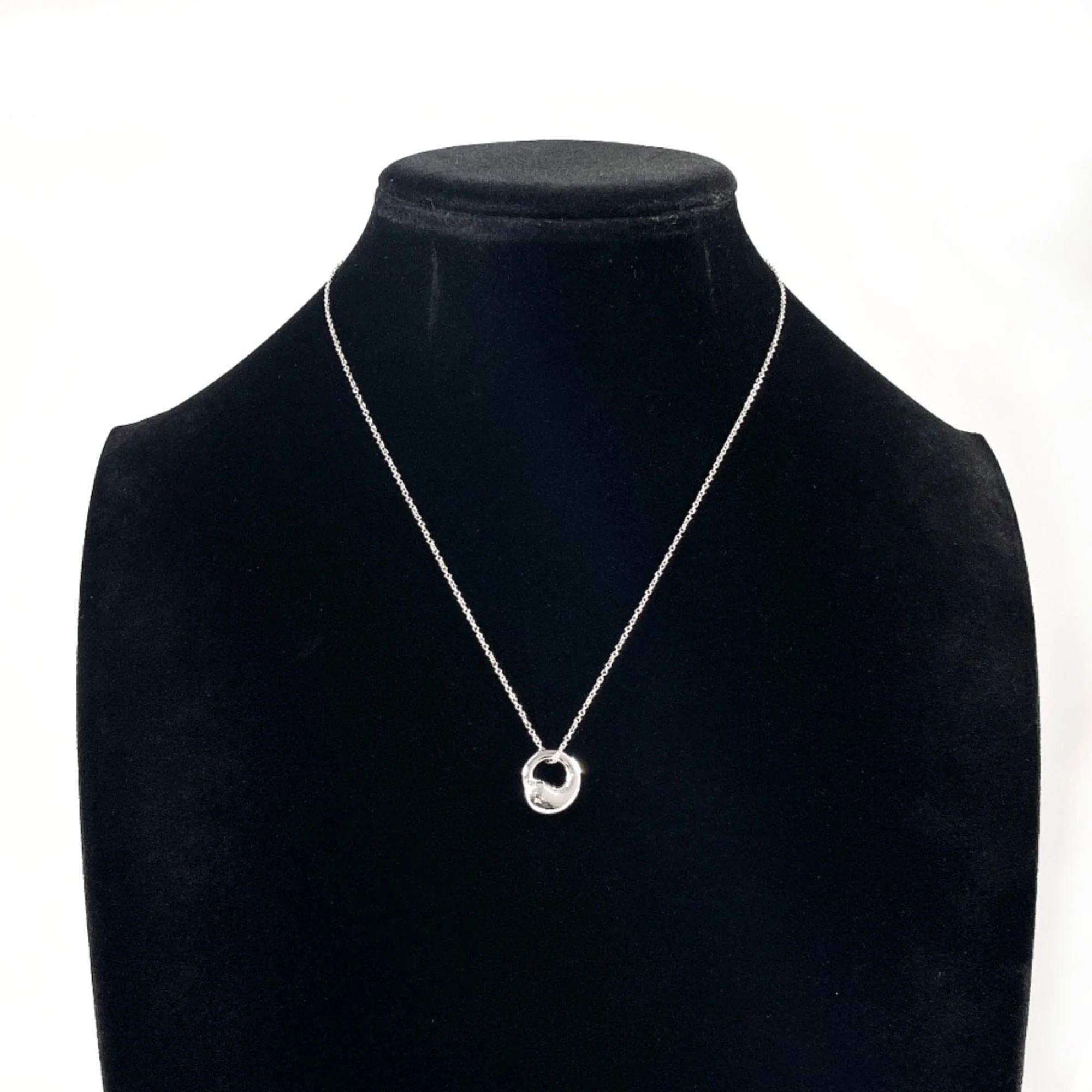 Elsa Peretti Pendant Necklace Sterling Silver 13.5mm - Image 7