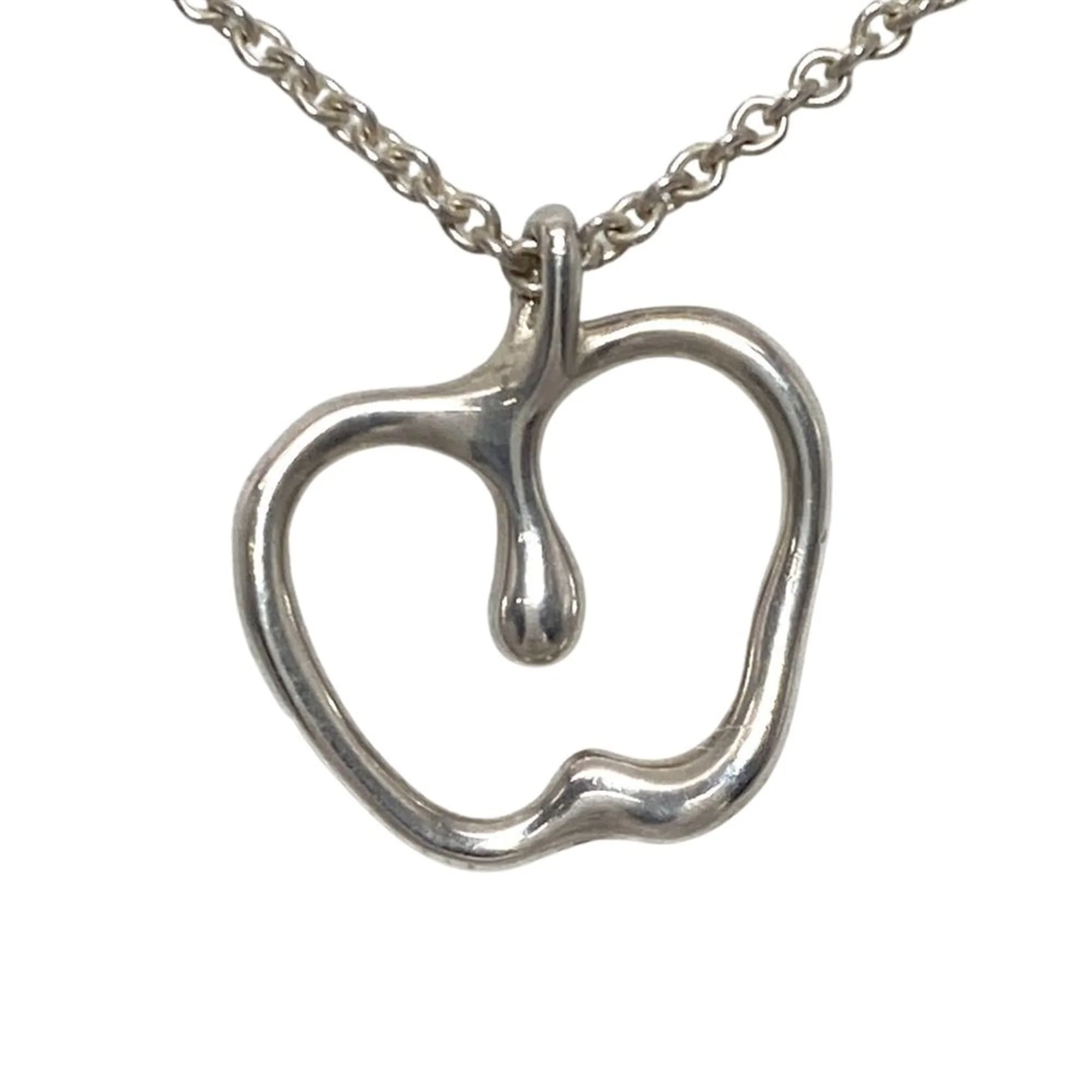 Elsa Peretti Pendant Necklace Sterling Silver 17.3mm