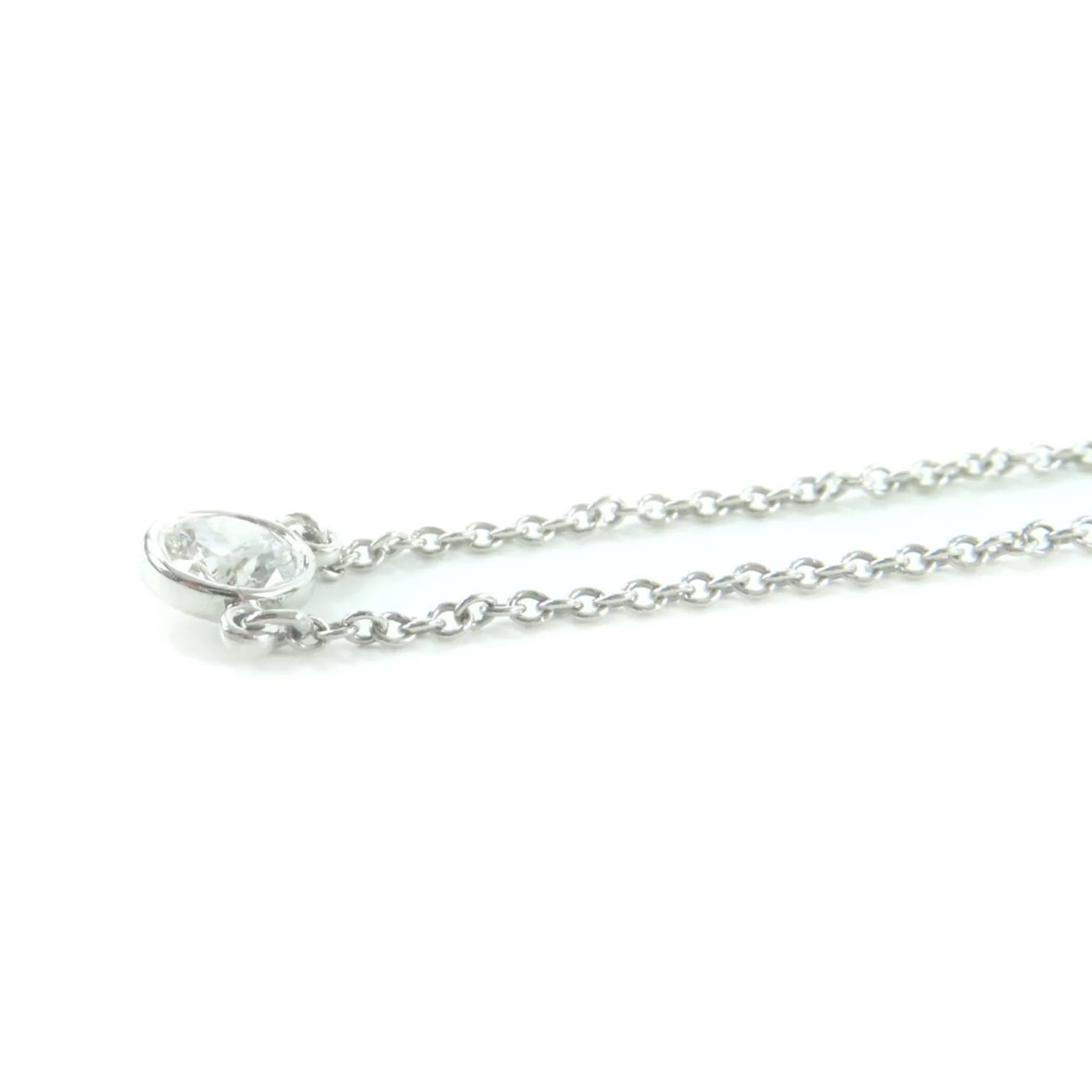 Elsa Peretti Pendant Necklace Sterling Silver and Platinum - Image 6