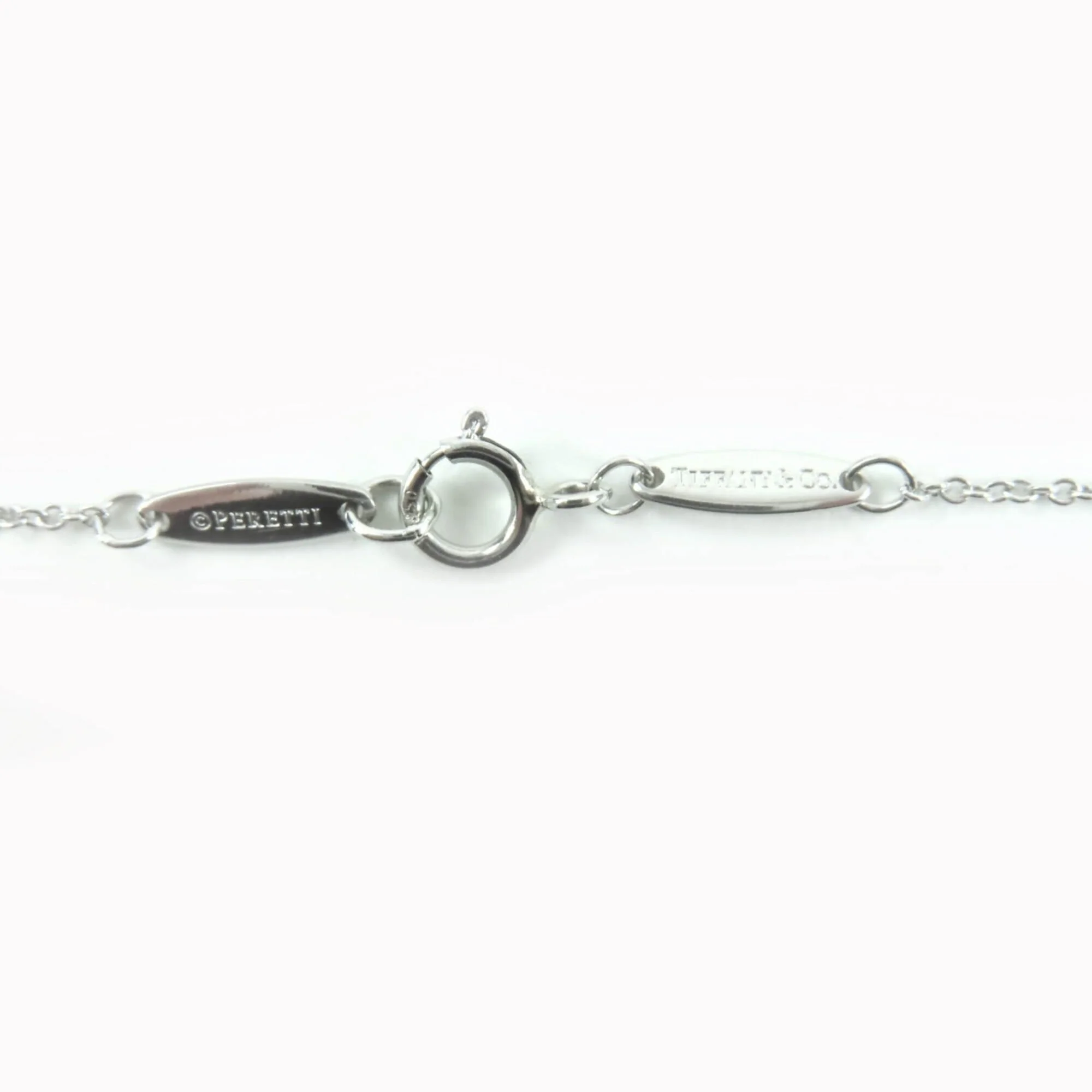 Elsa Peretti Pendant Necklace Sterling Silver and Platinum - Image 8
