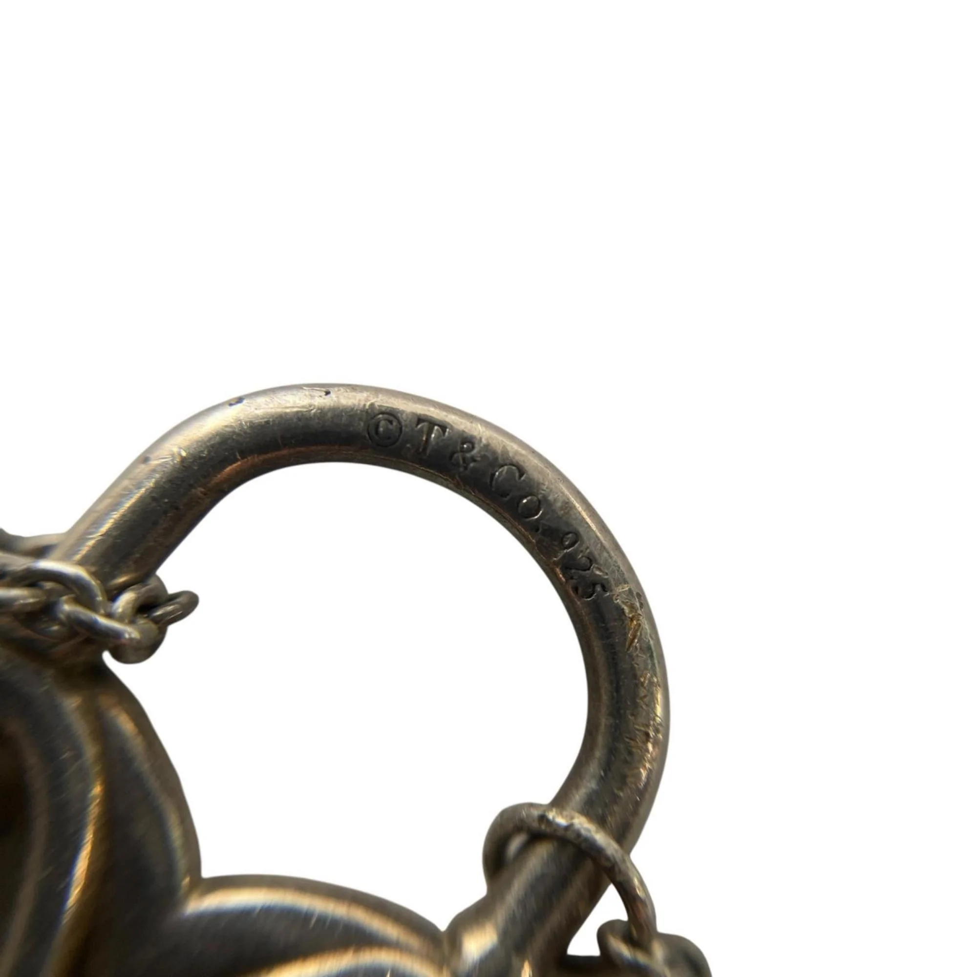 Filigree Heart Key Pendant Necklace Sterling Silver - Image 6