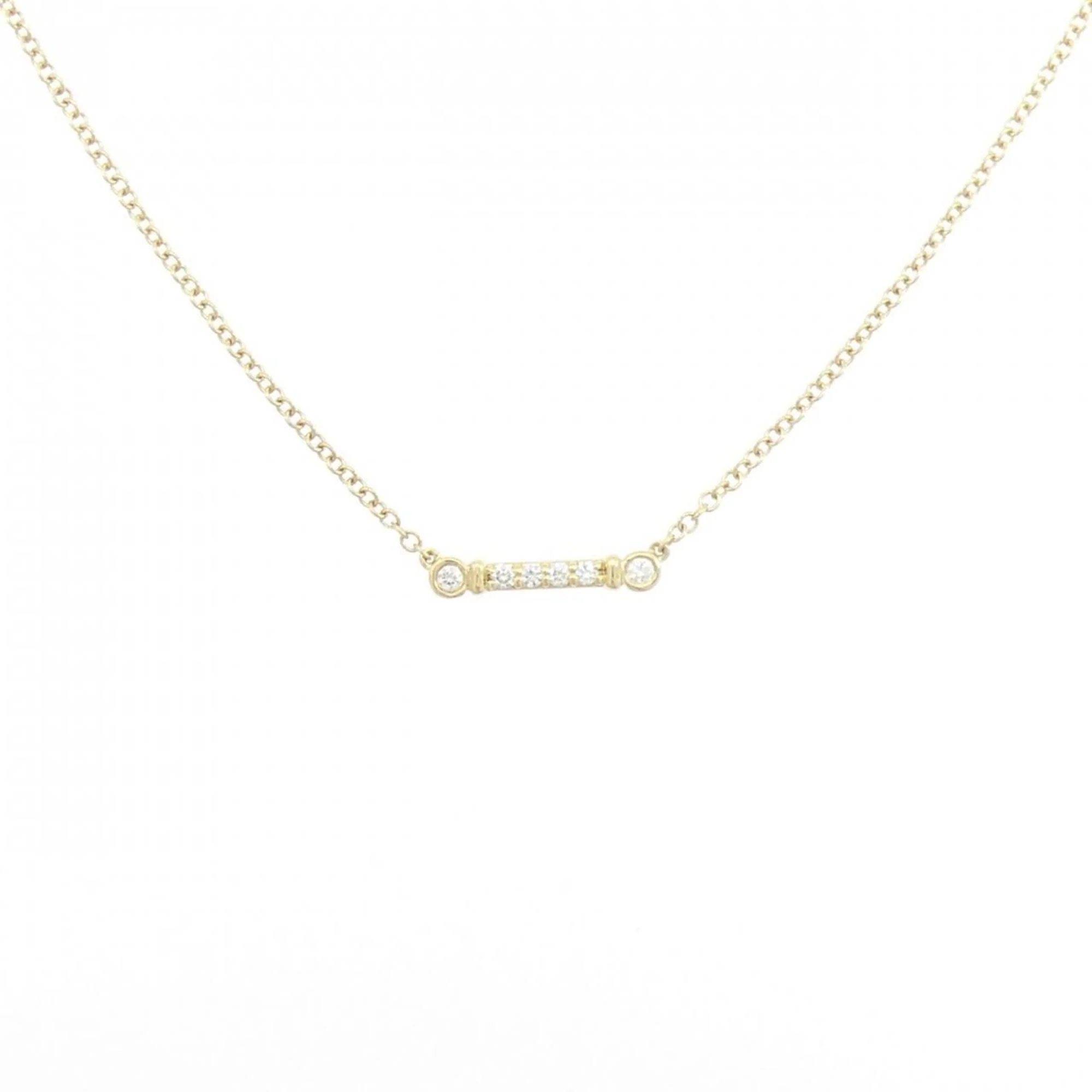 Fleur de Lis Stem Pendant Necklace 18K Yellow Gold