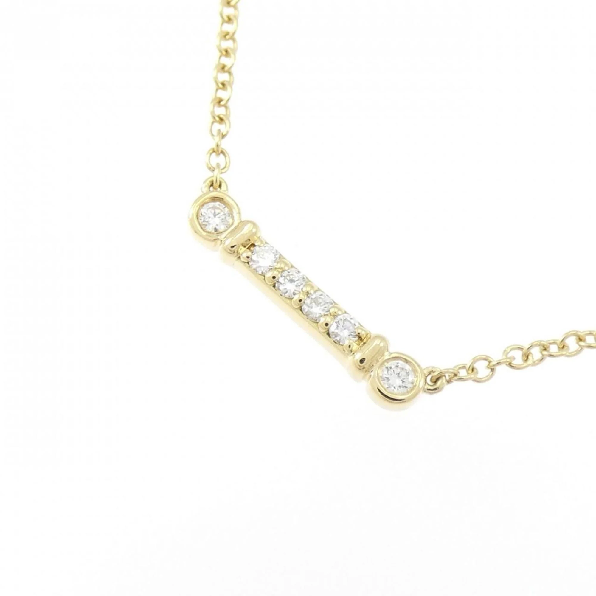 Fleur de Lis Stem Pendant Necklace 18K Yellow Gold - Image 3
