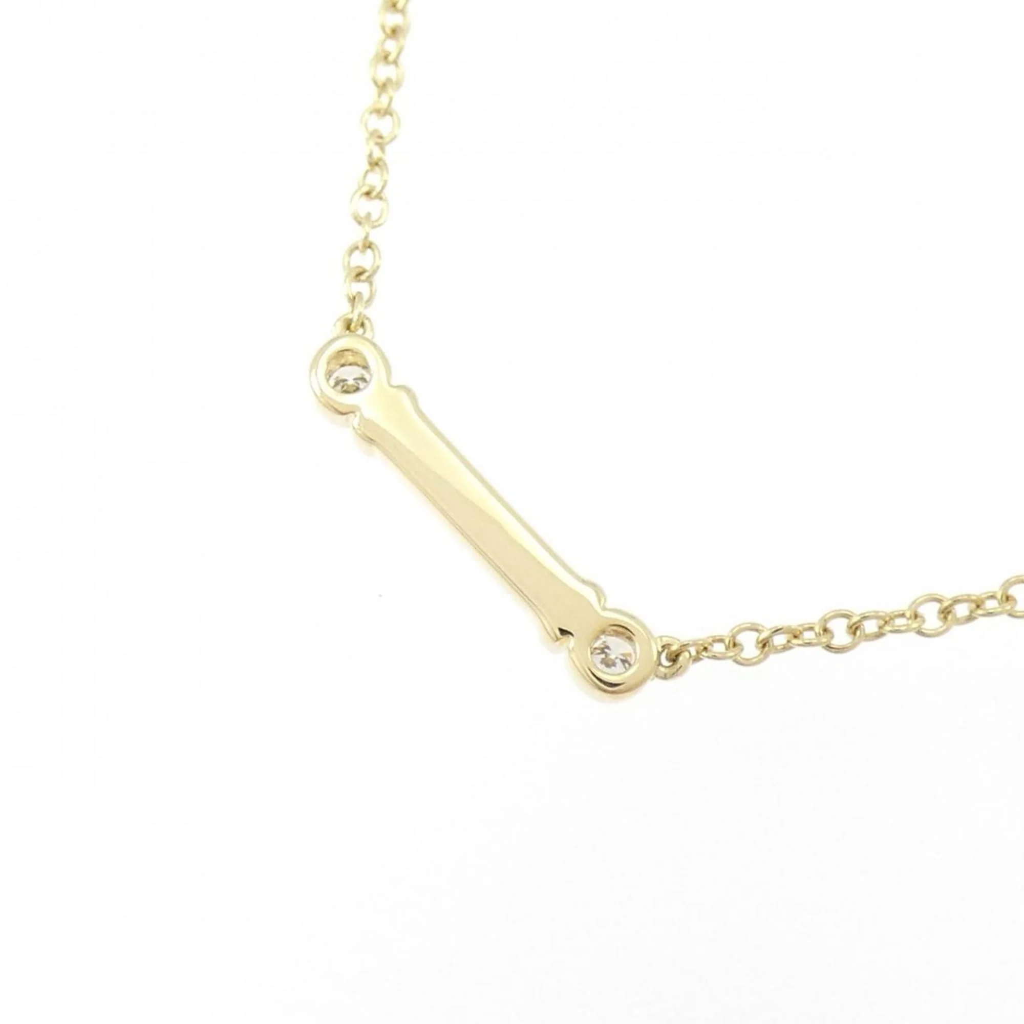 Fleur de Lis Stem Pendant Necklace 18K Yellow Gold - Image 4