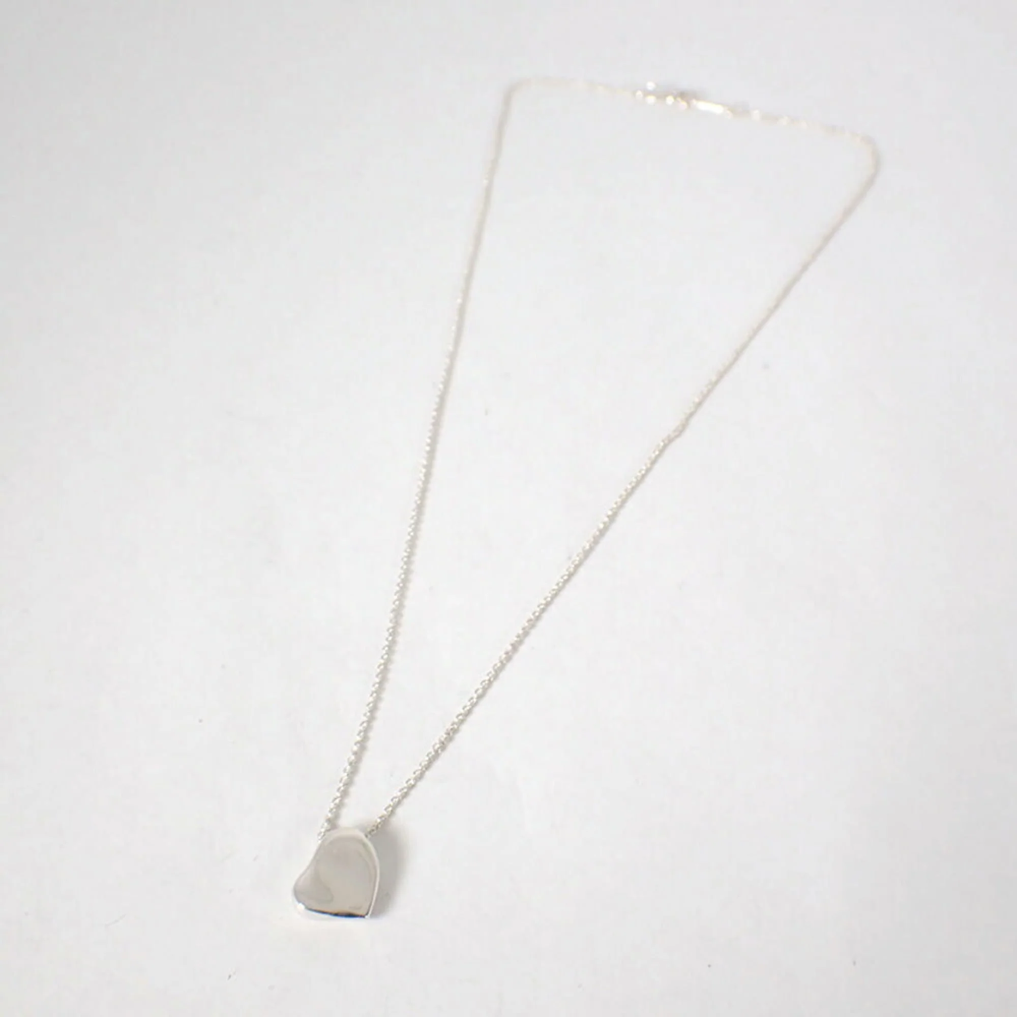 Full Heart Pendant Necklace Sterling Silver - Image 4
