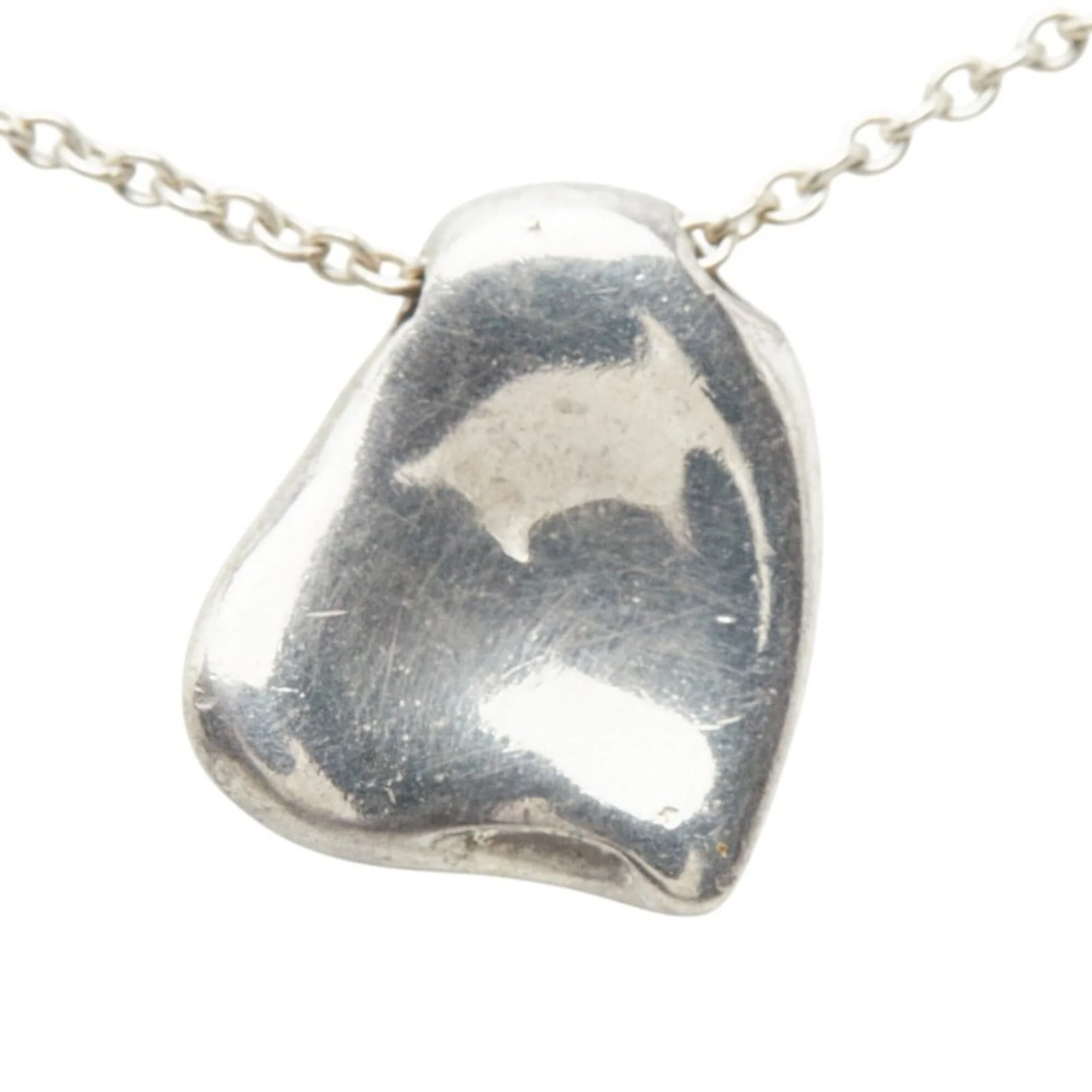 Full Heart Pendant Necklace Sterling Silver - Image 2