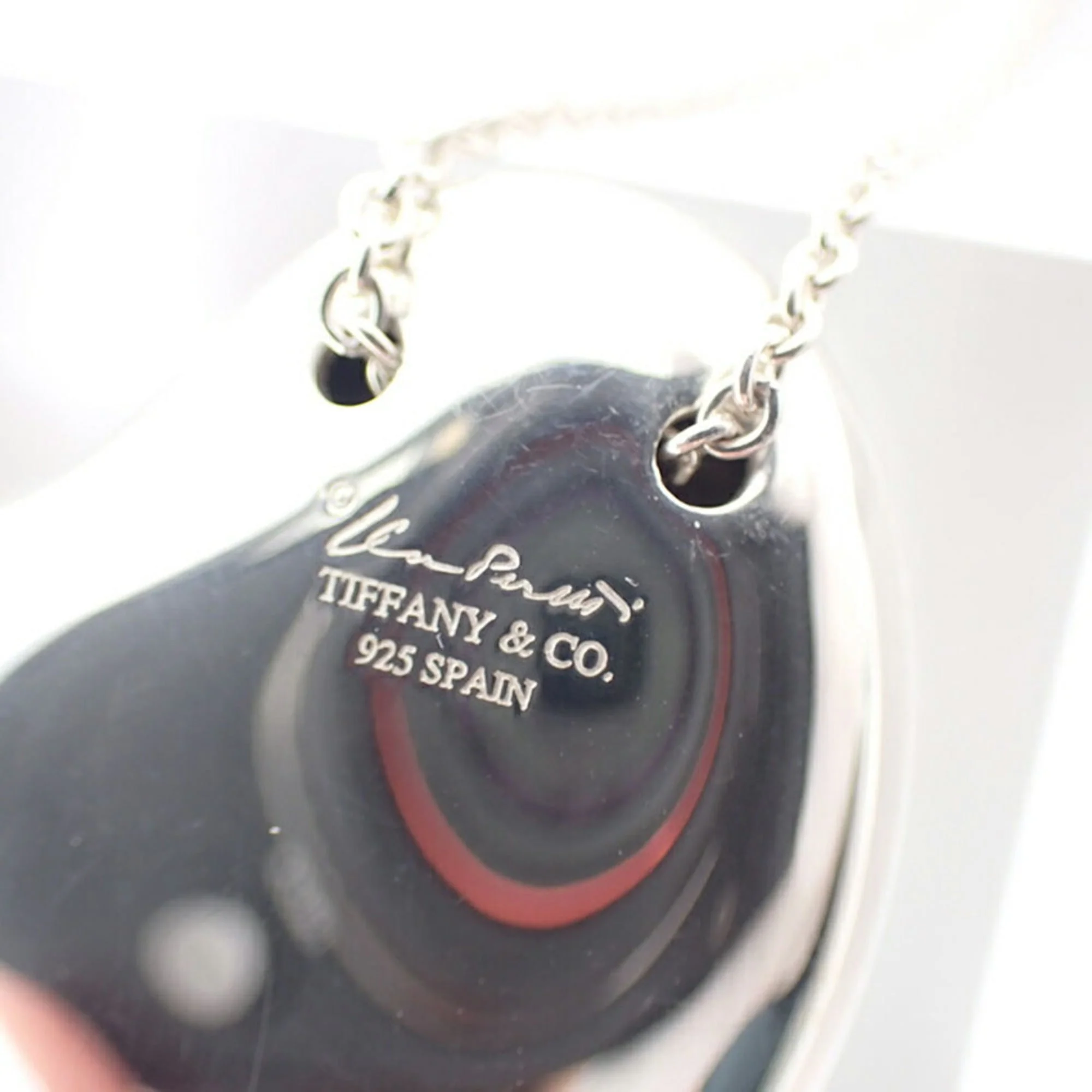 Full Heart Pendant Necklace Sterling Silver - Image 5