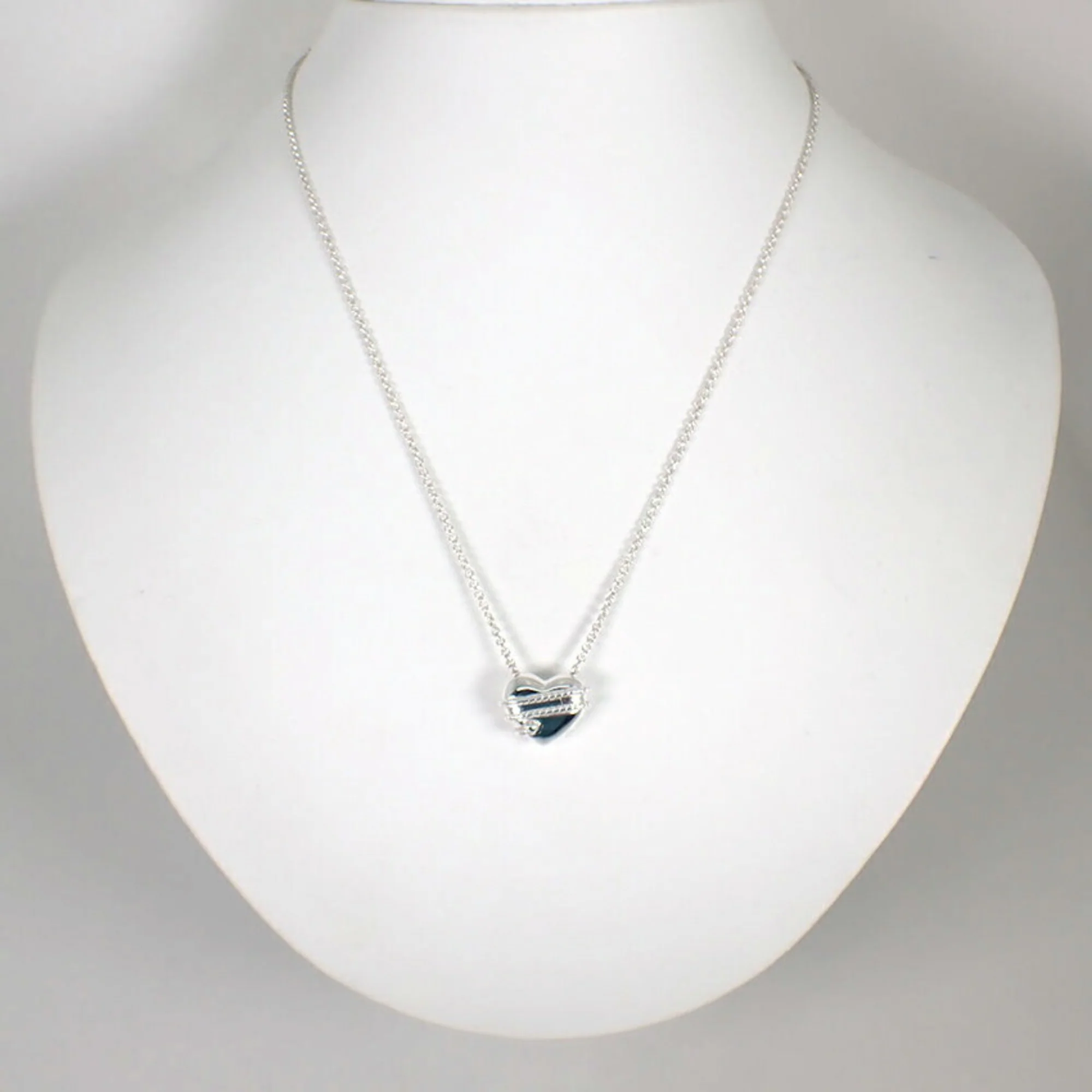 Heart Arrow Pendant Necklace Sterling Silver - Image 3