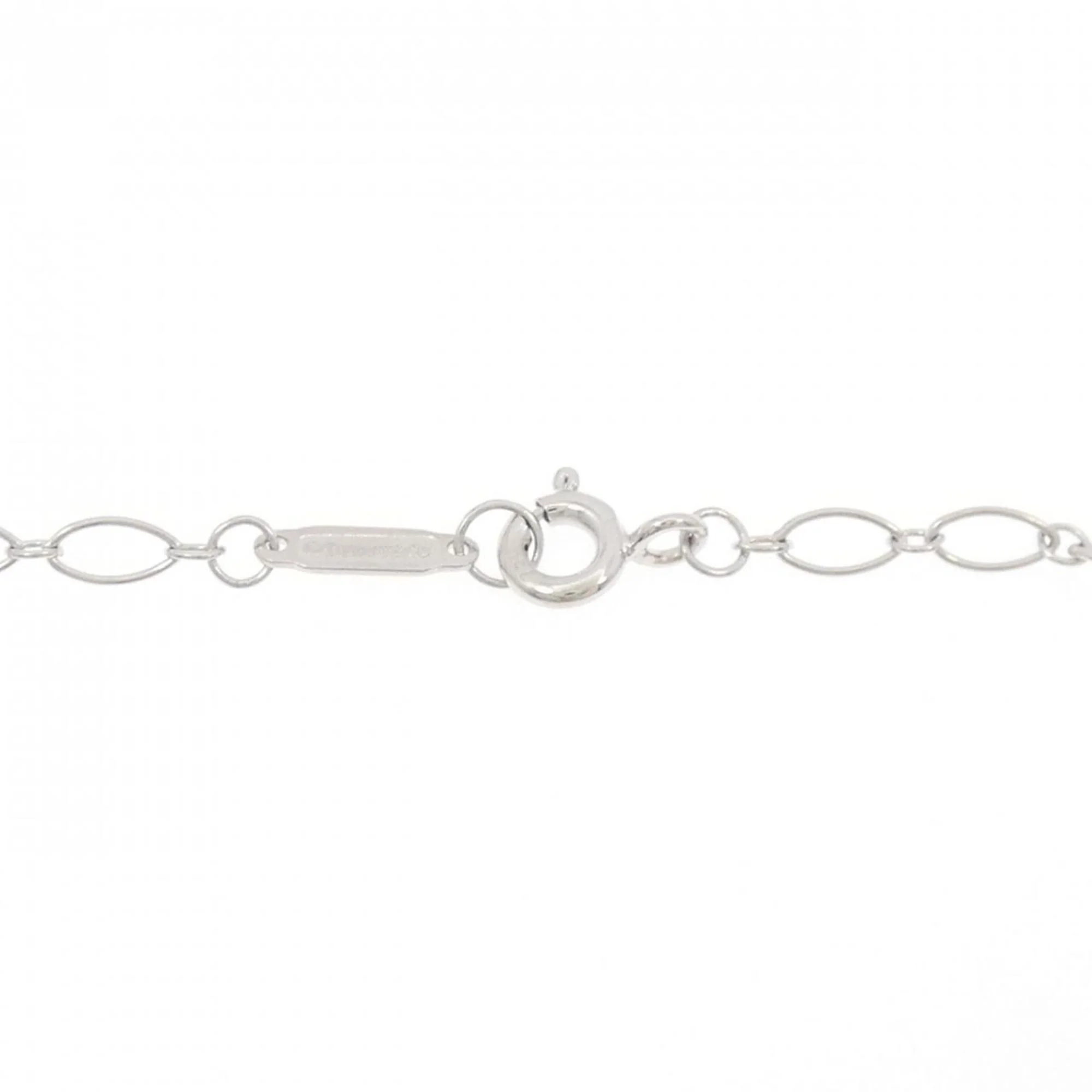 Heart Key Pendant Necklace 18K White Gold Medium with Diamond - Image 5