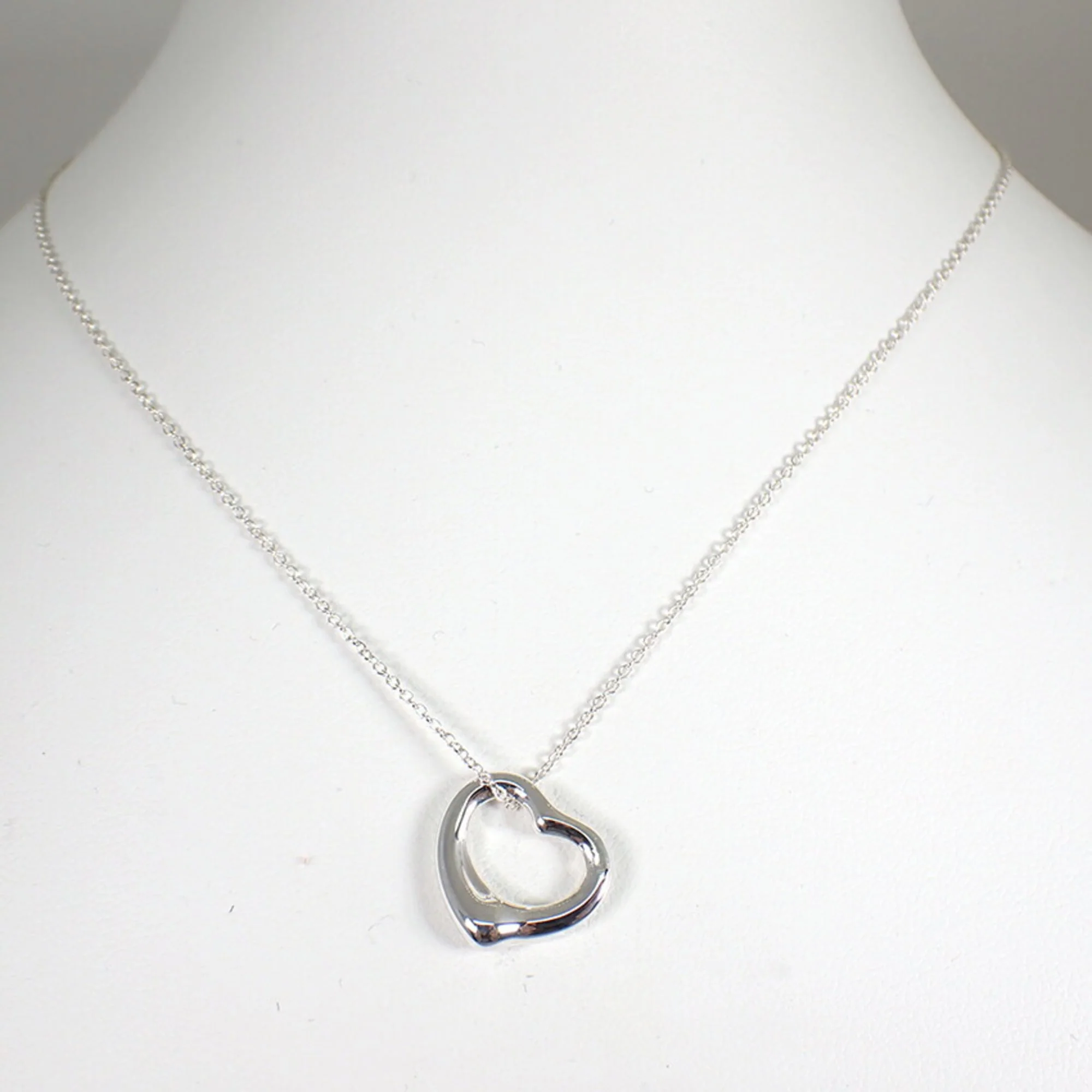 Heart Pendant Necklace Sterling Silver - Image 3